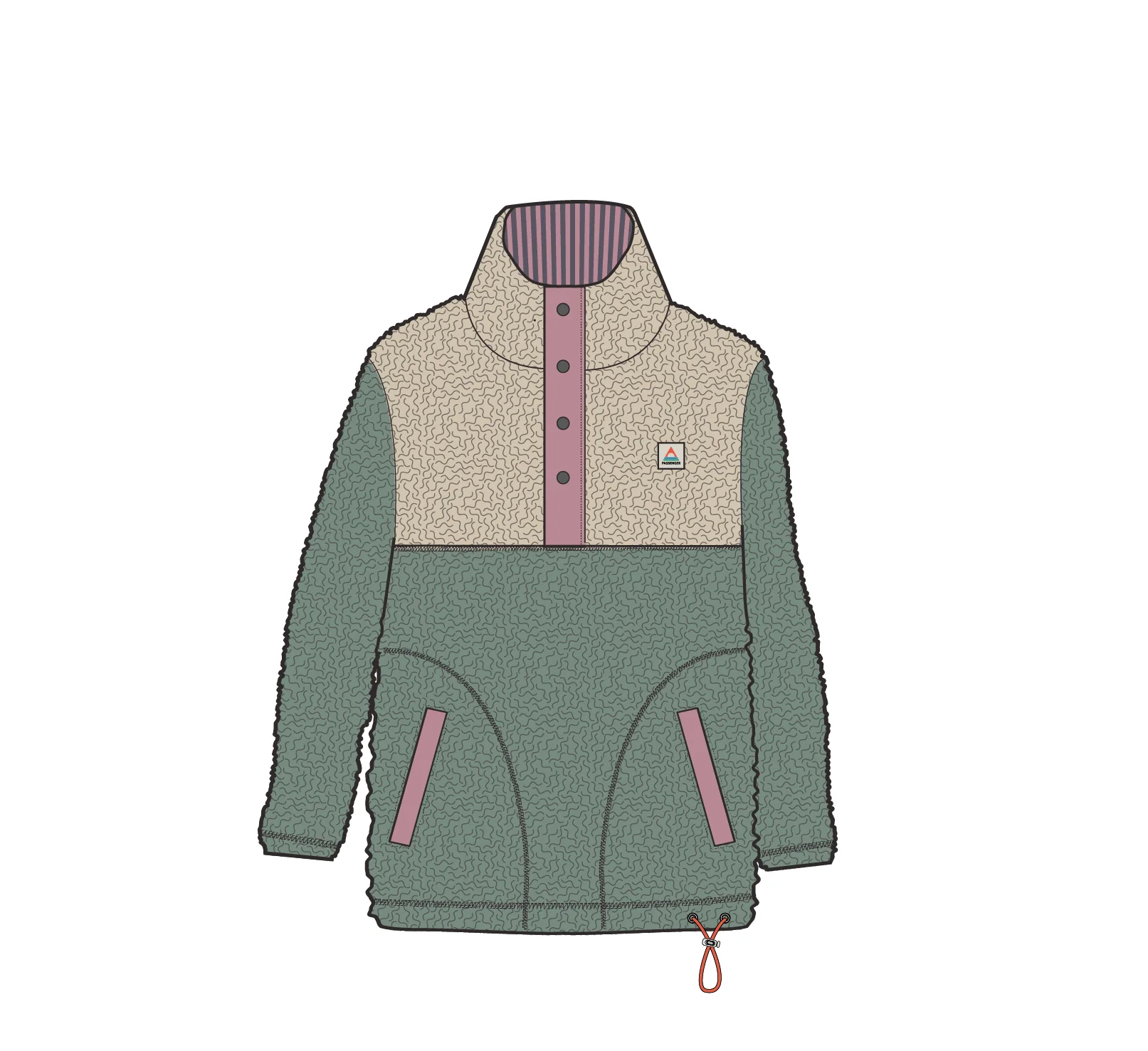 Create Deep-Pile Sherpa Fleece - Pistachio - Image 8