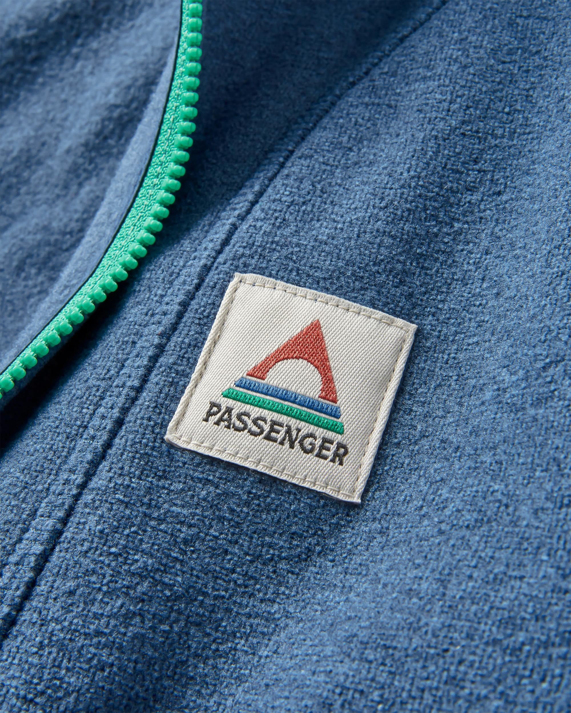 Crest Polartec® Fleece Hoodie - Dark Denim Marl - Image 7