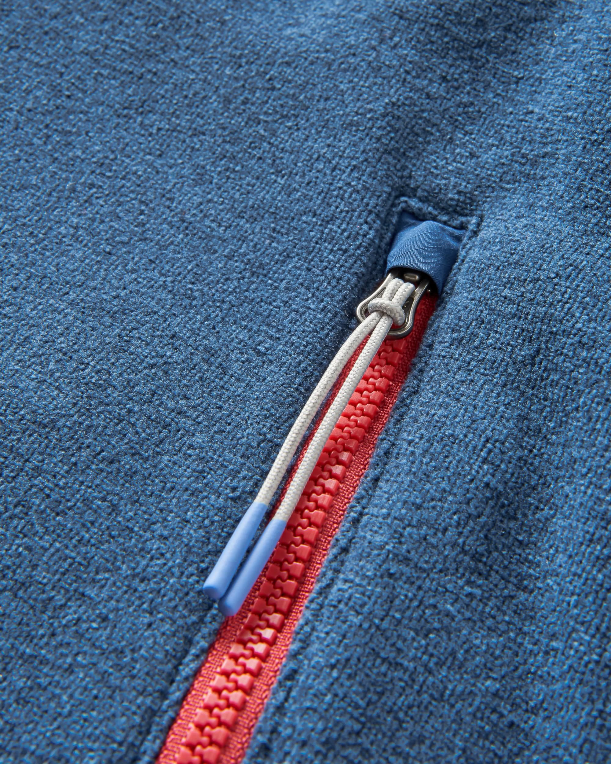 Crest Polartec® Fleece Hoodie - Dark Denim Marl - Image 8