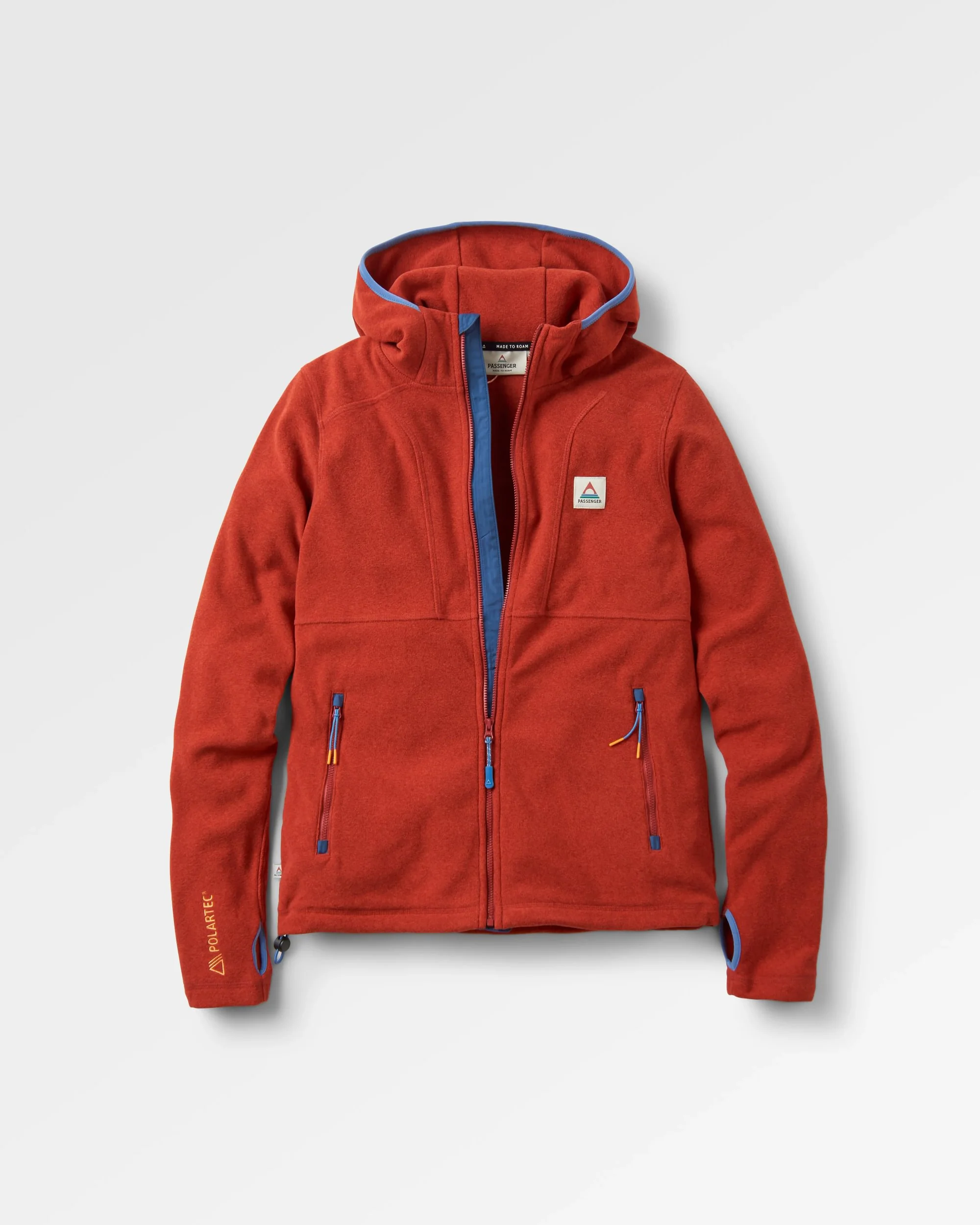 Crest Polartec® Fleece Hoodie - Red Ochre