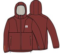 Crest Polartec® Fleece Hoodie - Red Ochre - Image 8