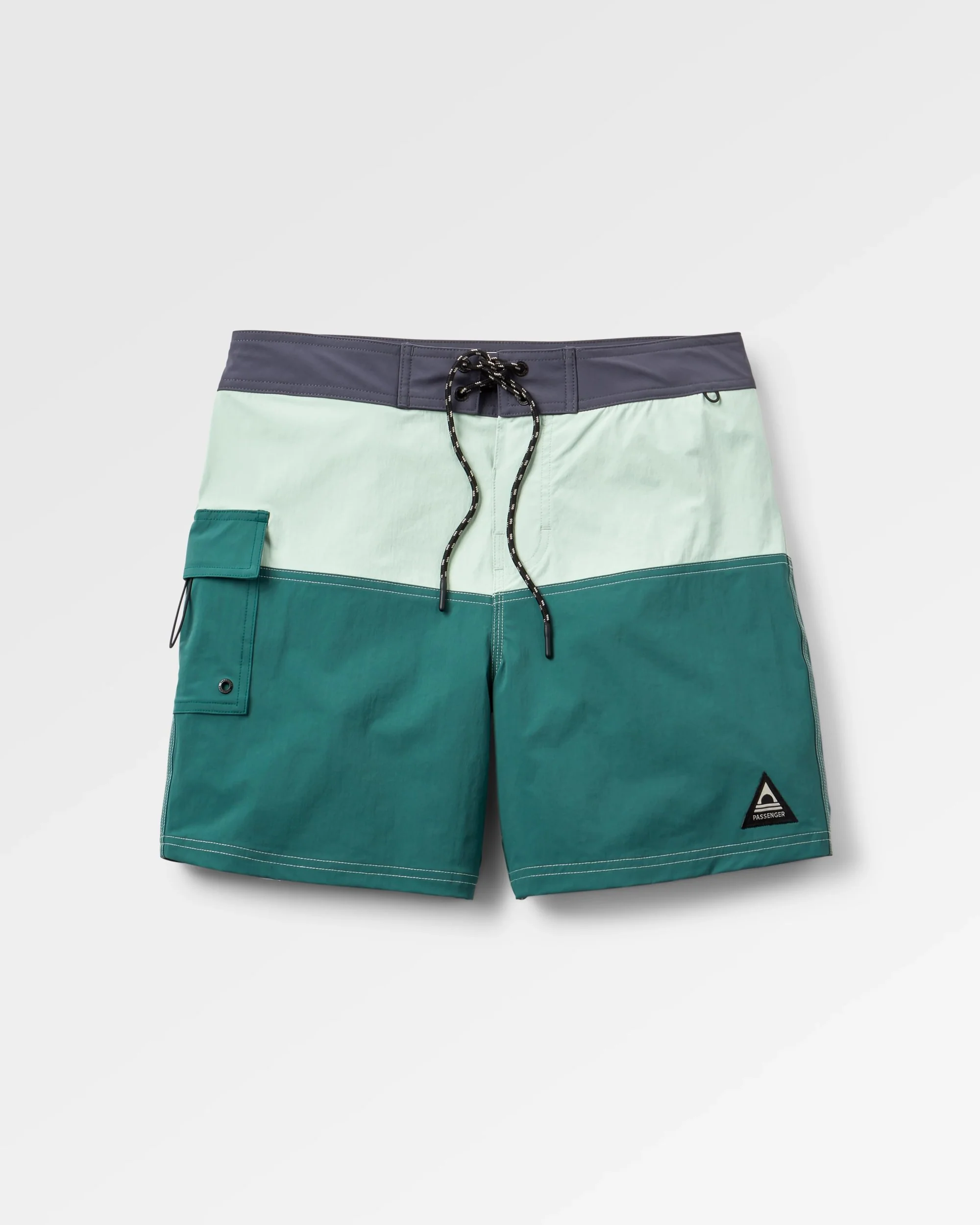 Cutback NetPlus® 17" Boardshort - Spearmint/Deep Ocean - Image 2