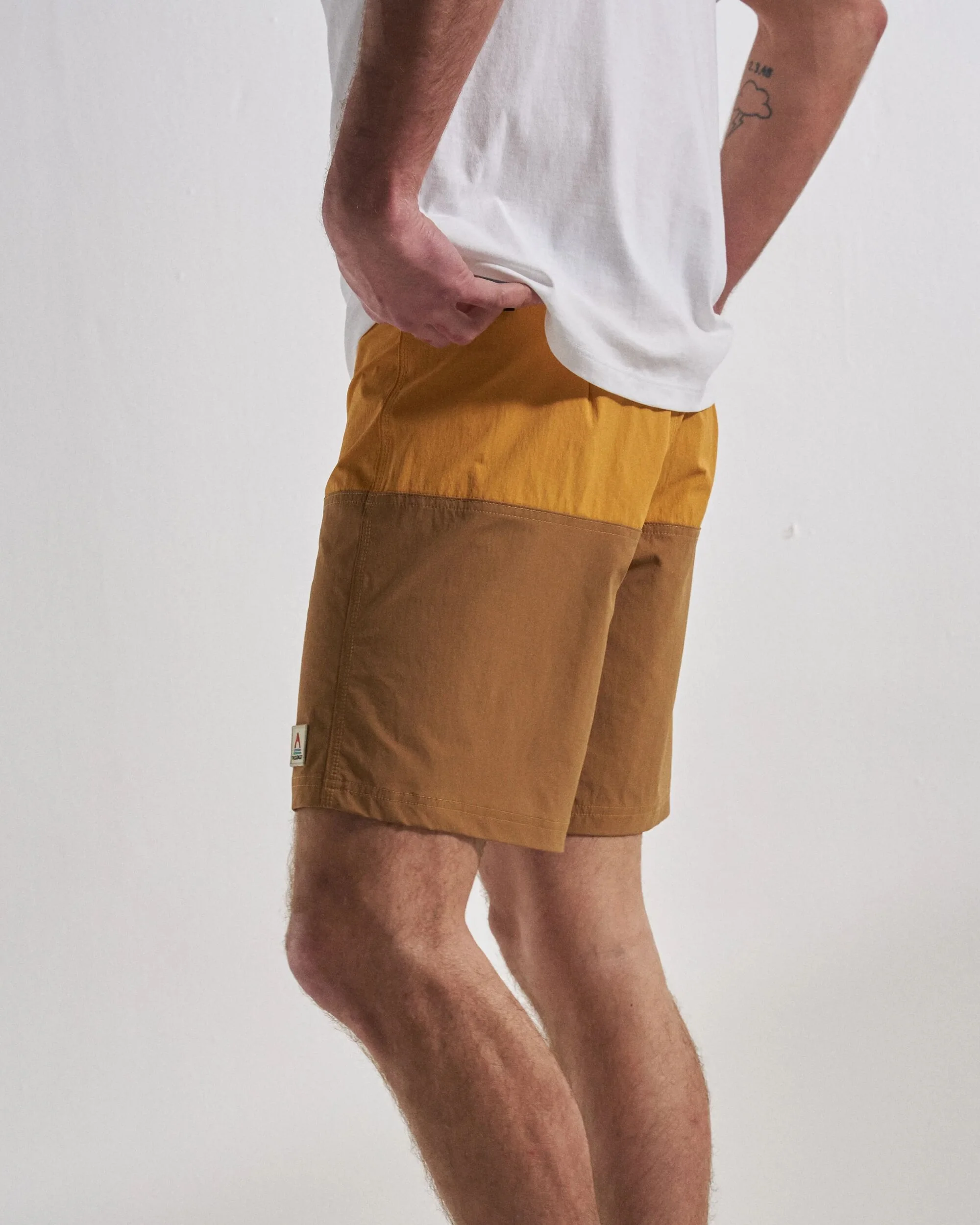 Cutback NetPlus® 17" Boardshort - Spruce Yellow/Toffee - Image 7