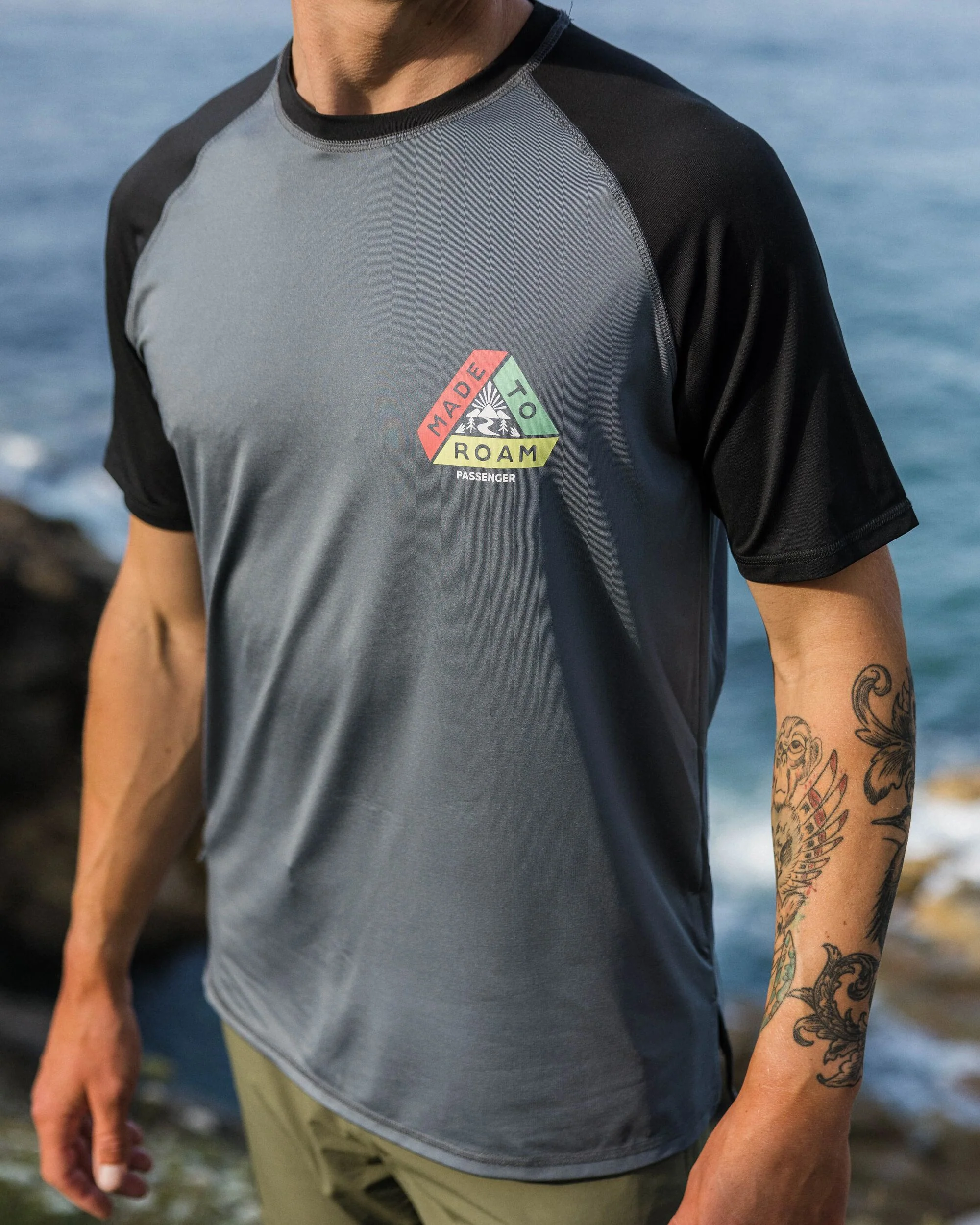 Dawn To Dusk Active T-shirt - Storm Grey - Image 3