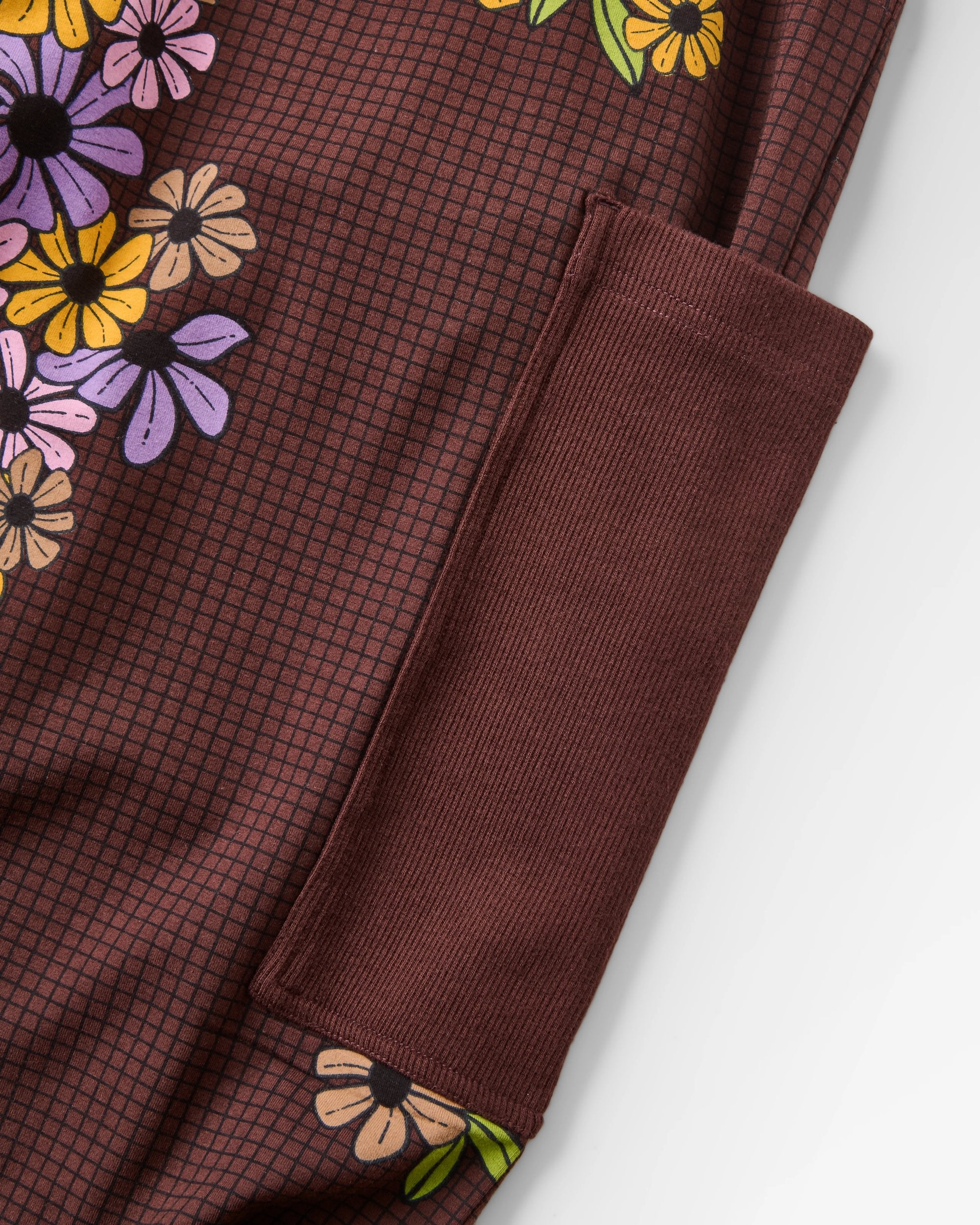 Day Dream Trouser - Floral Grid Espresso - Image 4