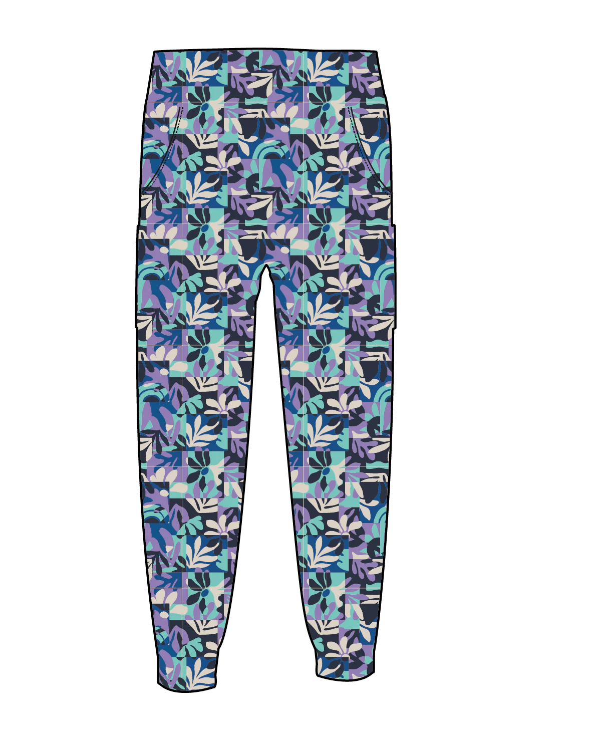 Day Dream Trouser - Mountain Foliage Purple - Image 9