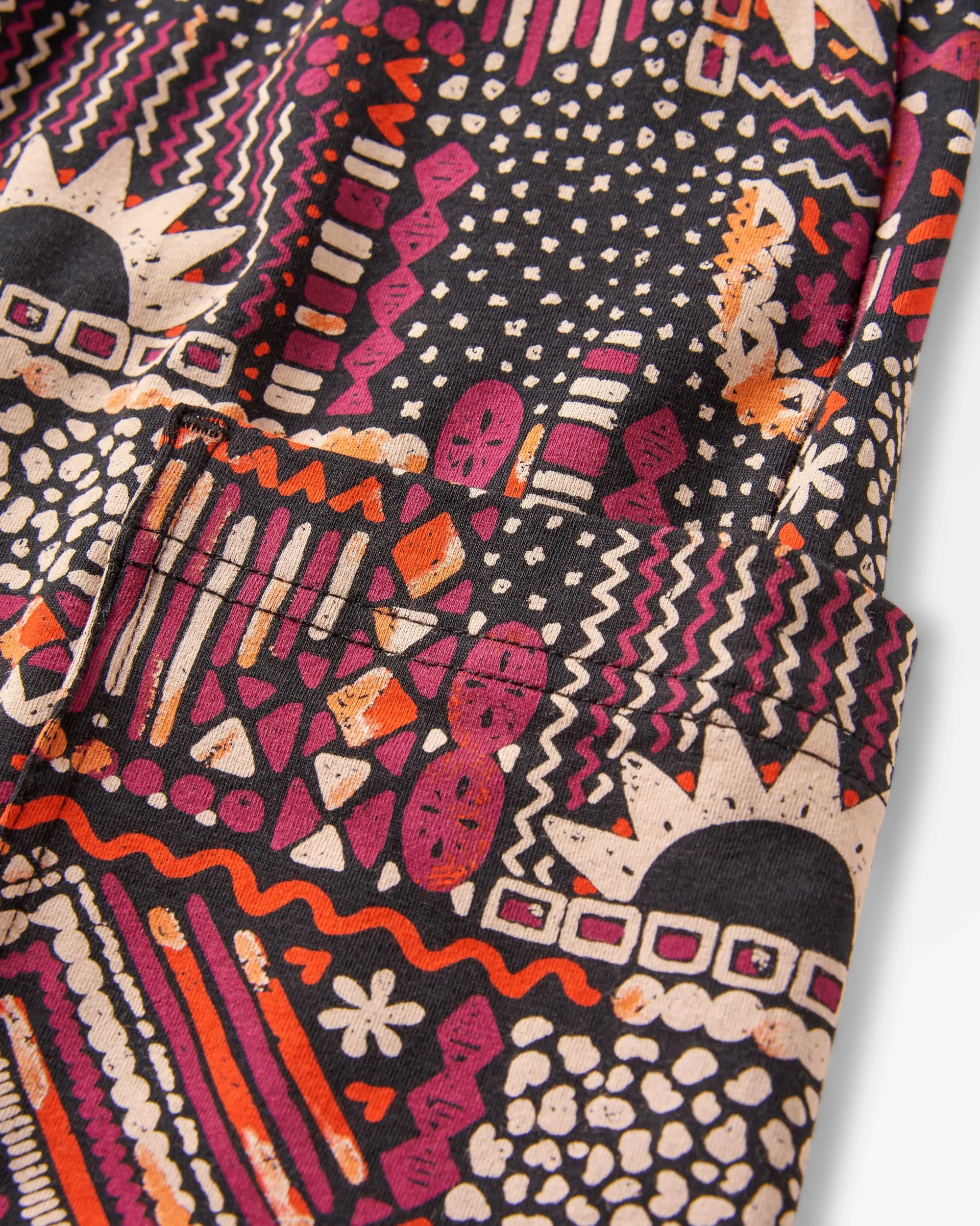 Day Dream Trouser - Vintage Patchwork Black/Multi - Image 7