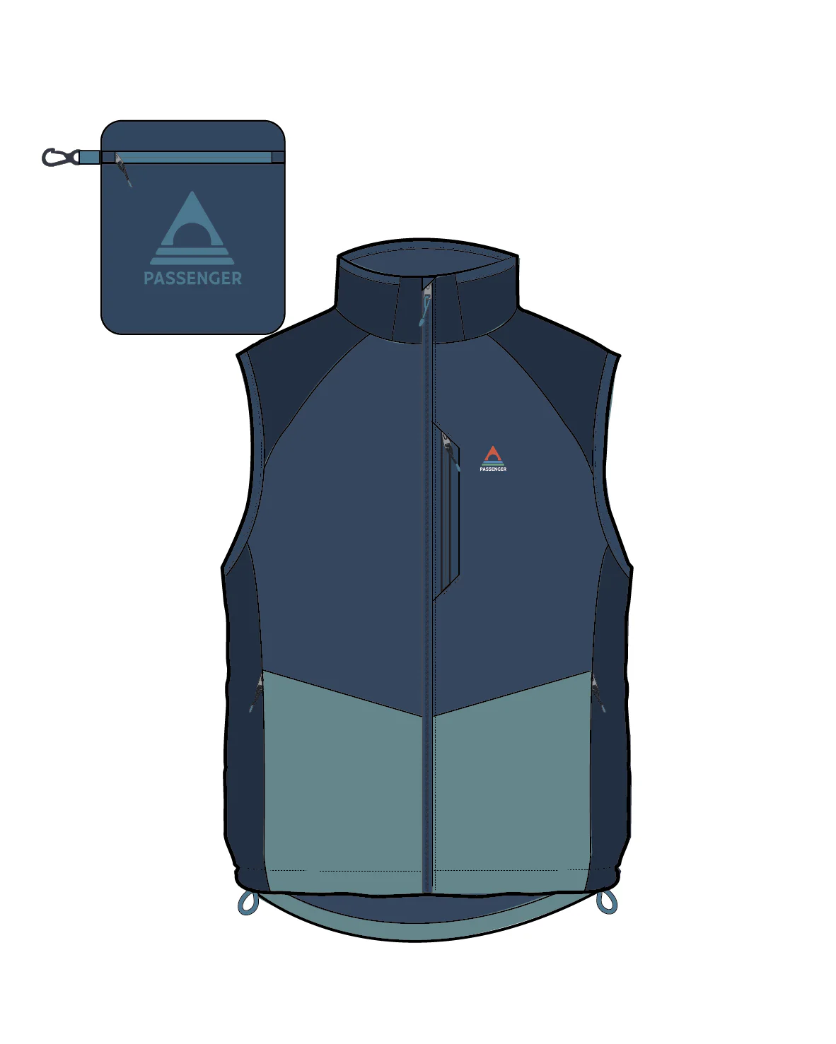 Daybreak Lightweight Thermore® Insulated Gilet - Rich Navy/Dark Denim/Arctic - Image 13