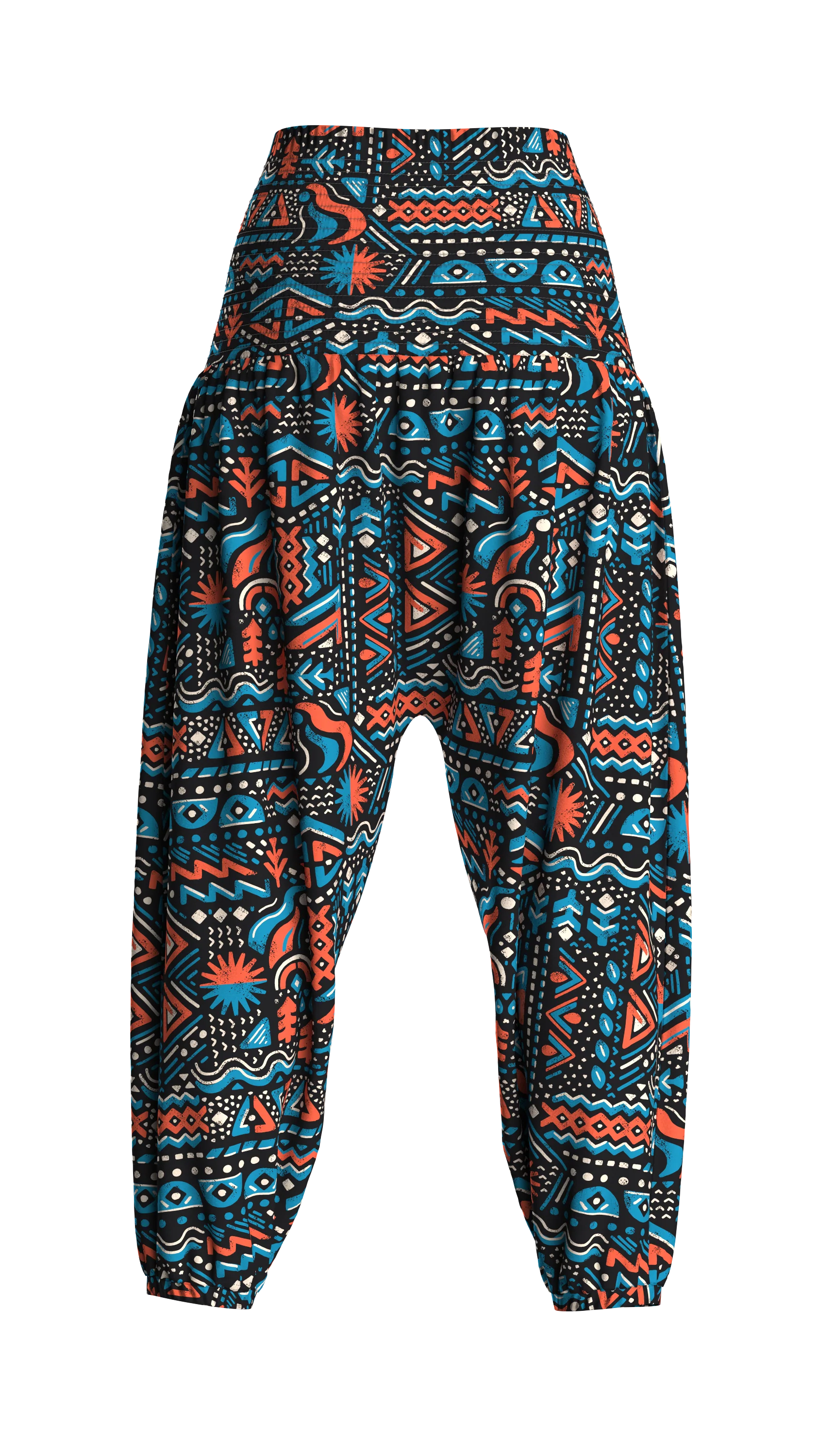 Daylily Loose Trouser - Elemental Geo Black - Image 10