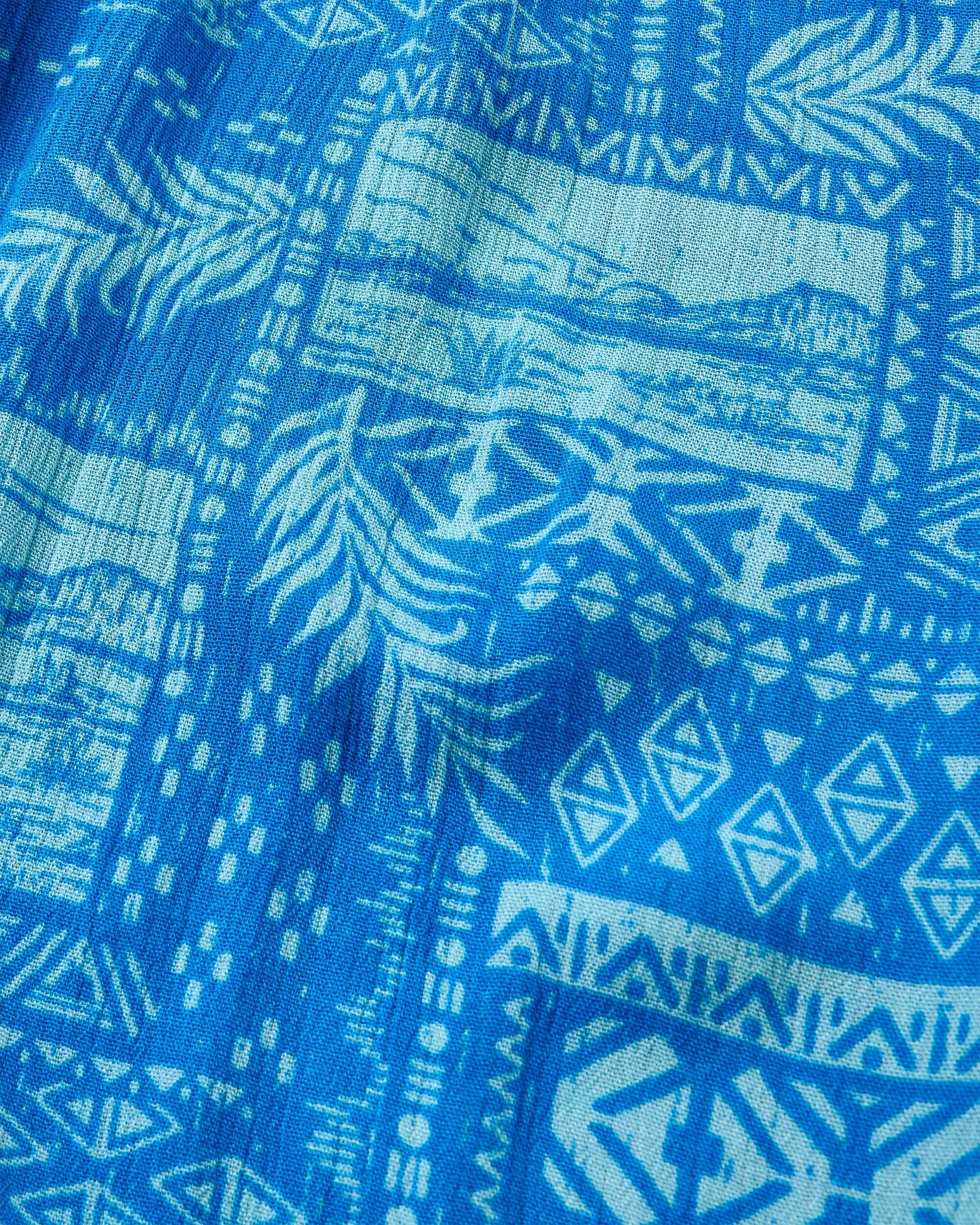 Daylily Loose Trouser - Patchwork Marine Blue - Image 4