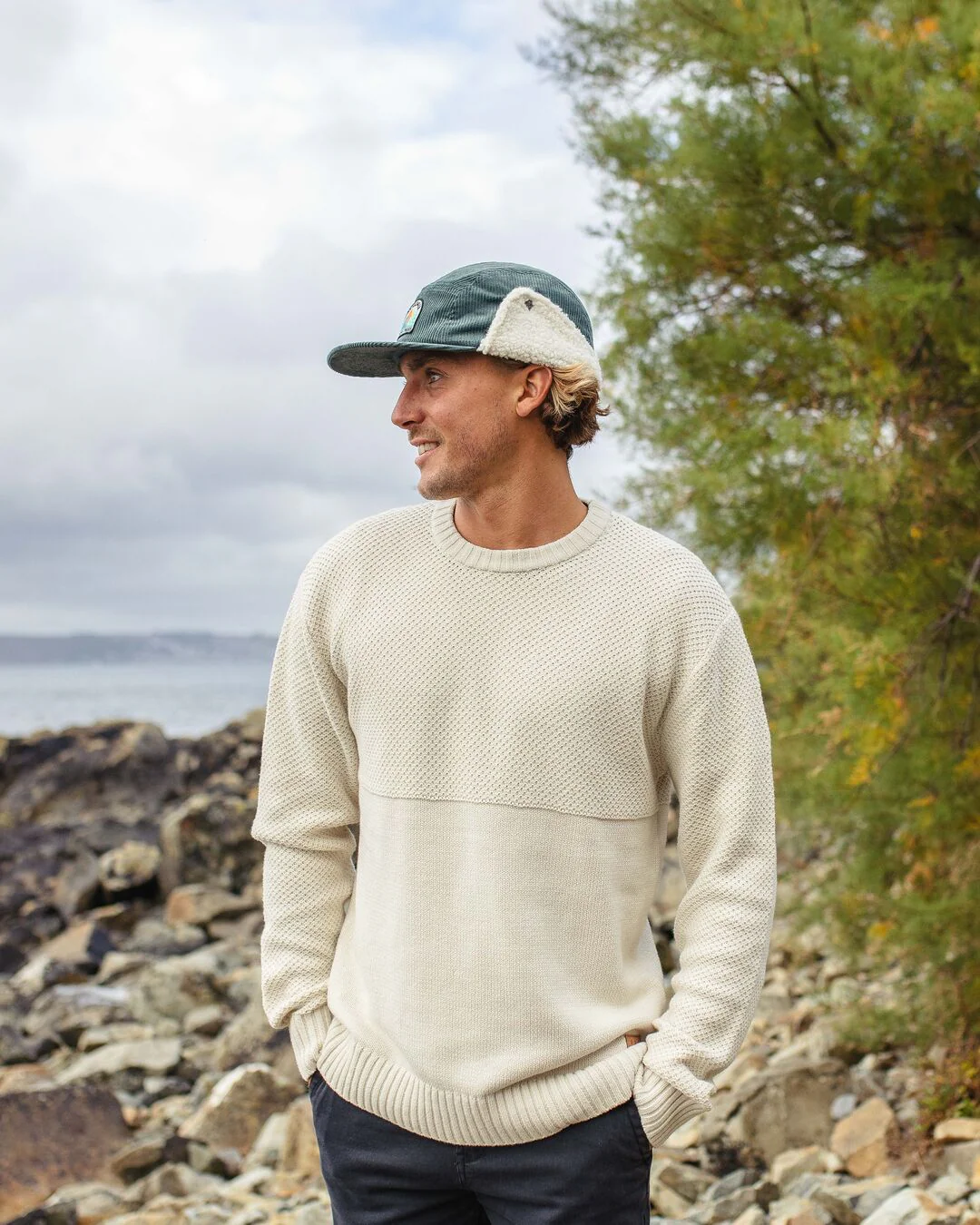 Twill Daytime Sherpa Lined Hat - Deep Ocean - Image 3