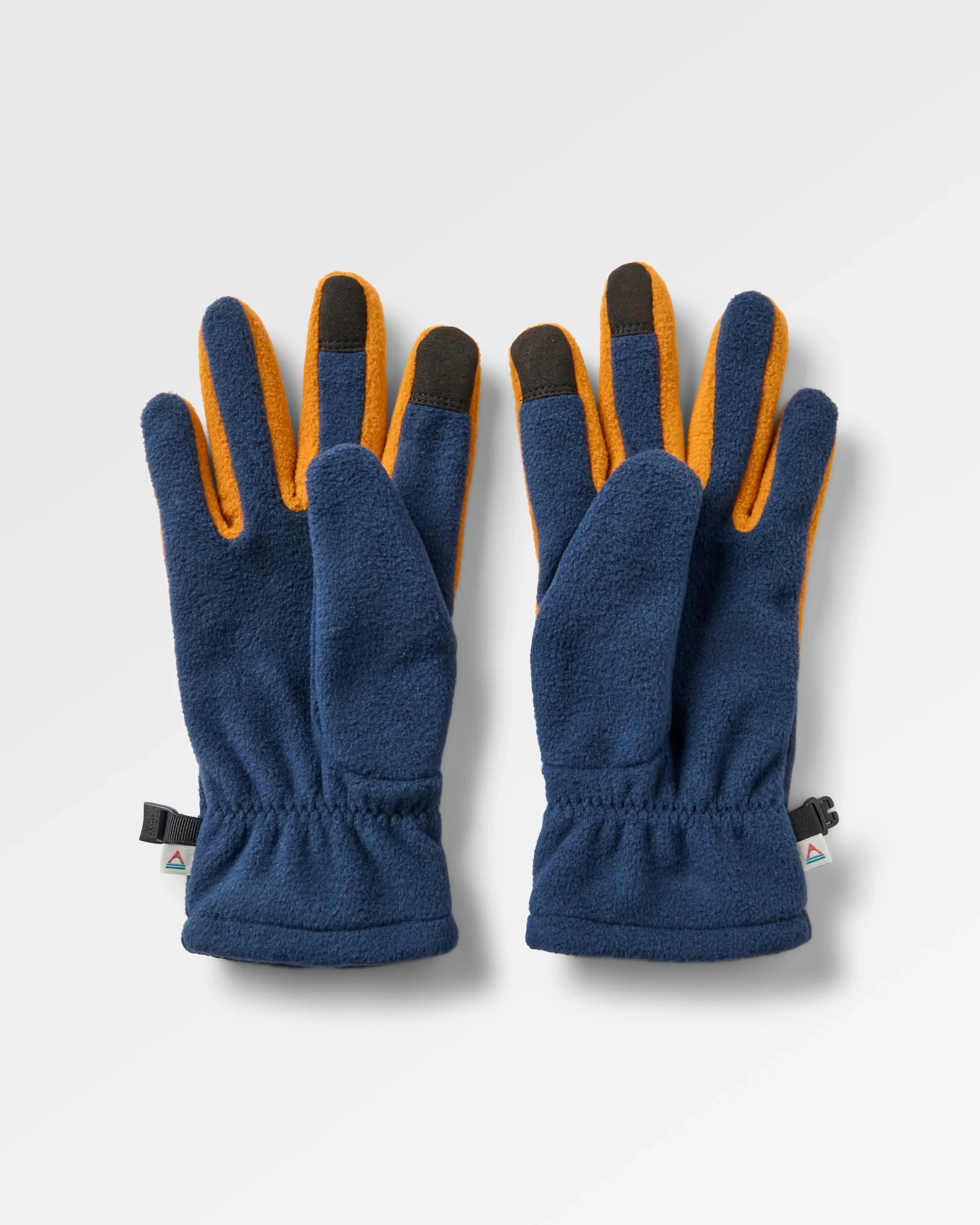 Daytrip Polar Fleece Gloves - Rich Navy/ Retro Orange - Image 2