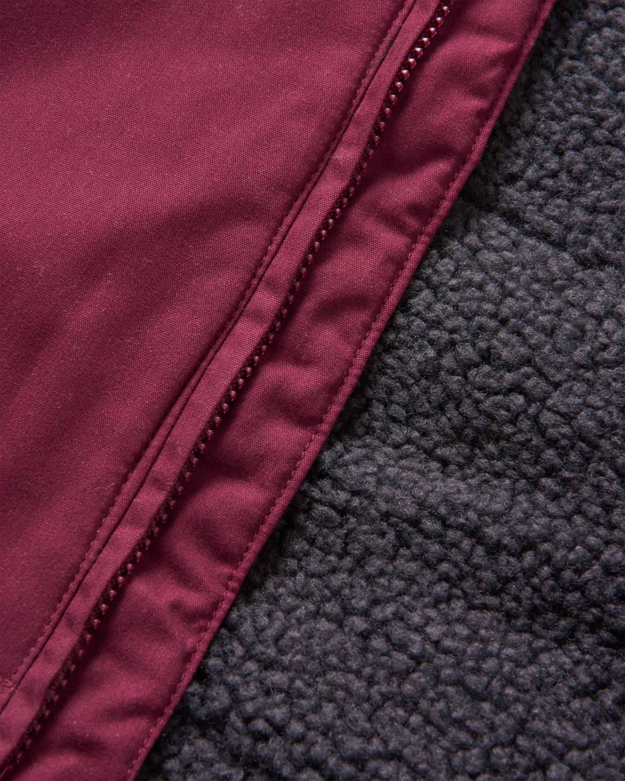 Discover Sherpa Lined Jacket - Wine - Image 13
