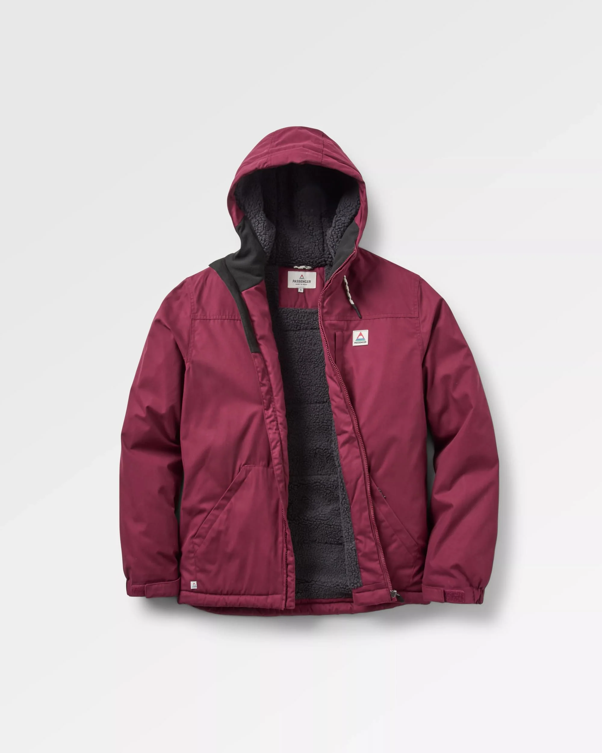 Discover Sherpa Lined Jacket - Wine - Image 2