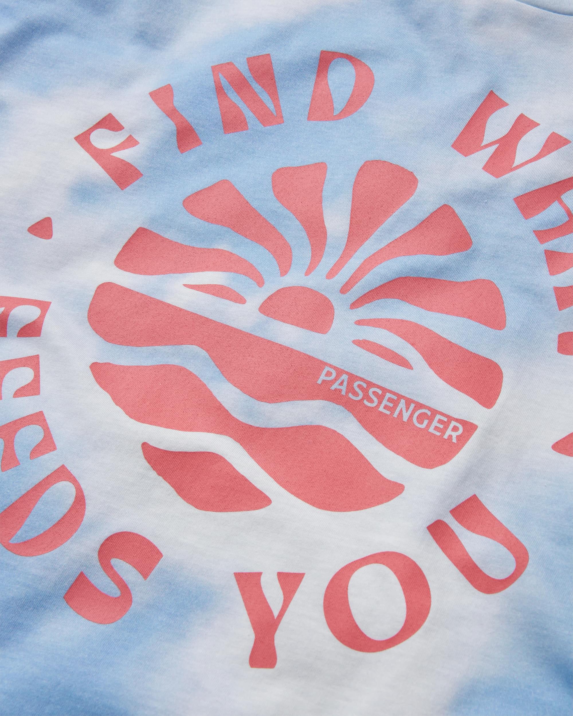 Discovery Organic Cotton T-Shirt - Tie Dye Cornflower - Image 6