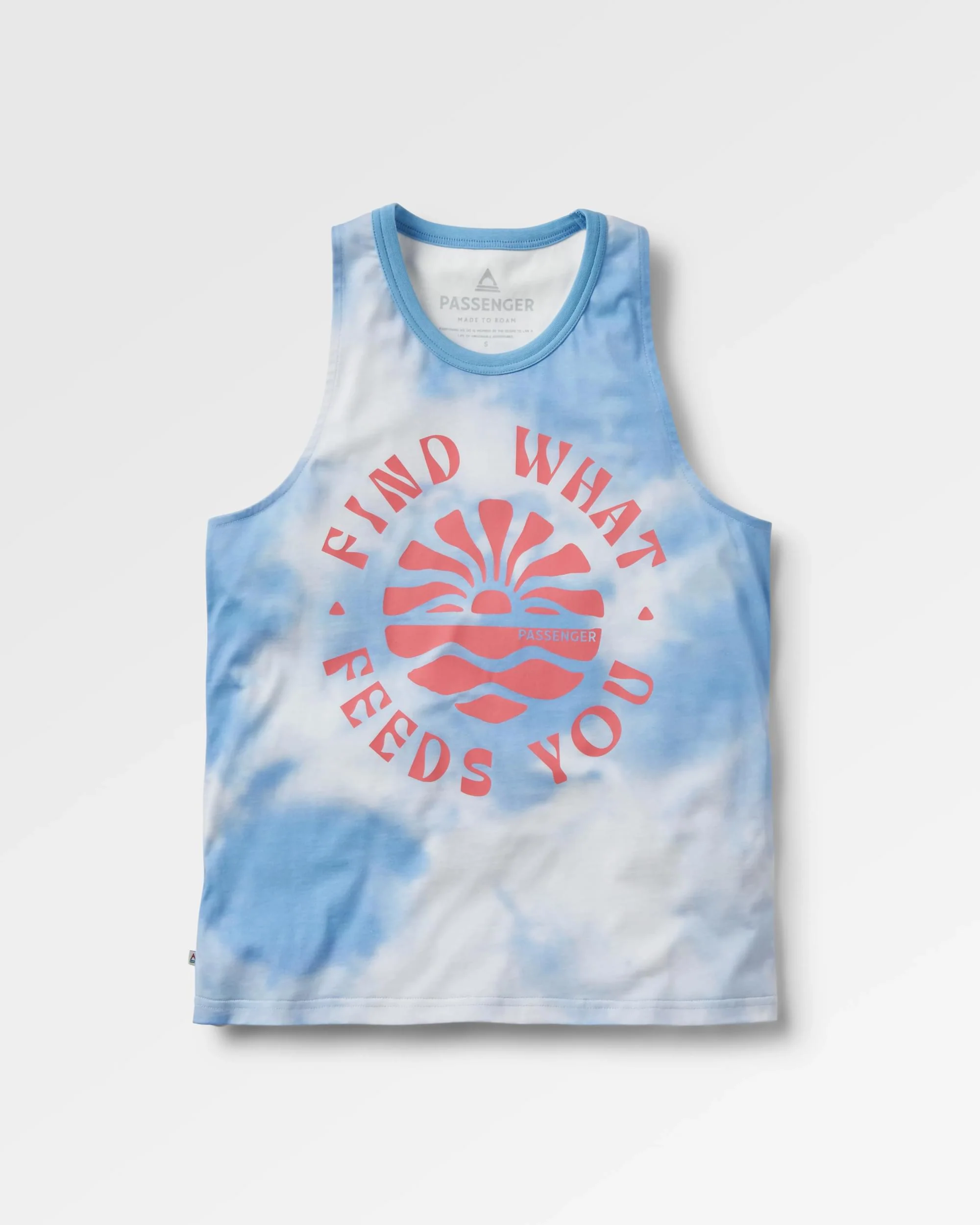 Discovery Organic Cotton Vest - Tie Dye Cornflower - Image 2