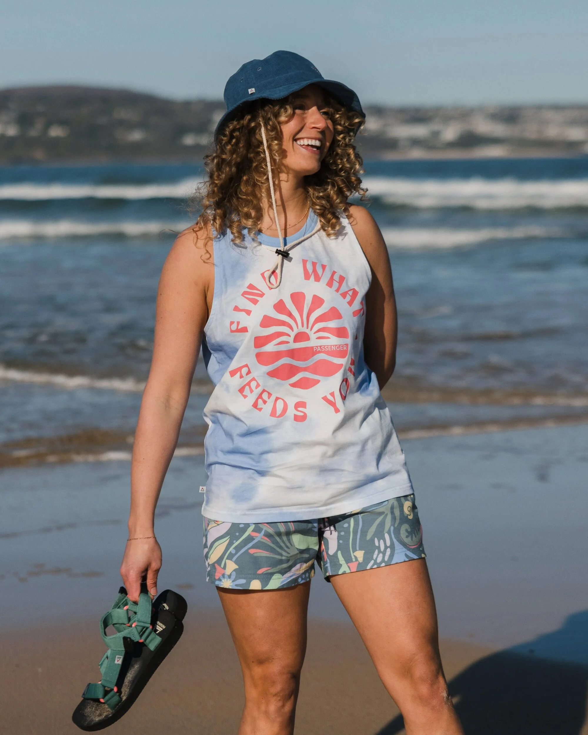 Discovery Organic Cotton Vest - Tie Dye Cornflower - Image 6