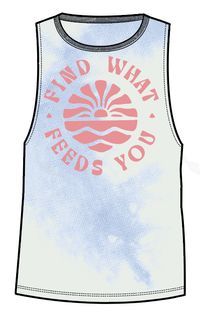 Discovery Organic Cotton Vest - Tie Dye Cornflower - Image 9