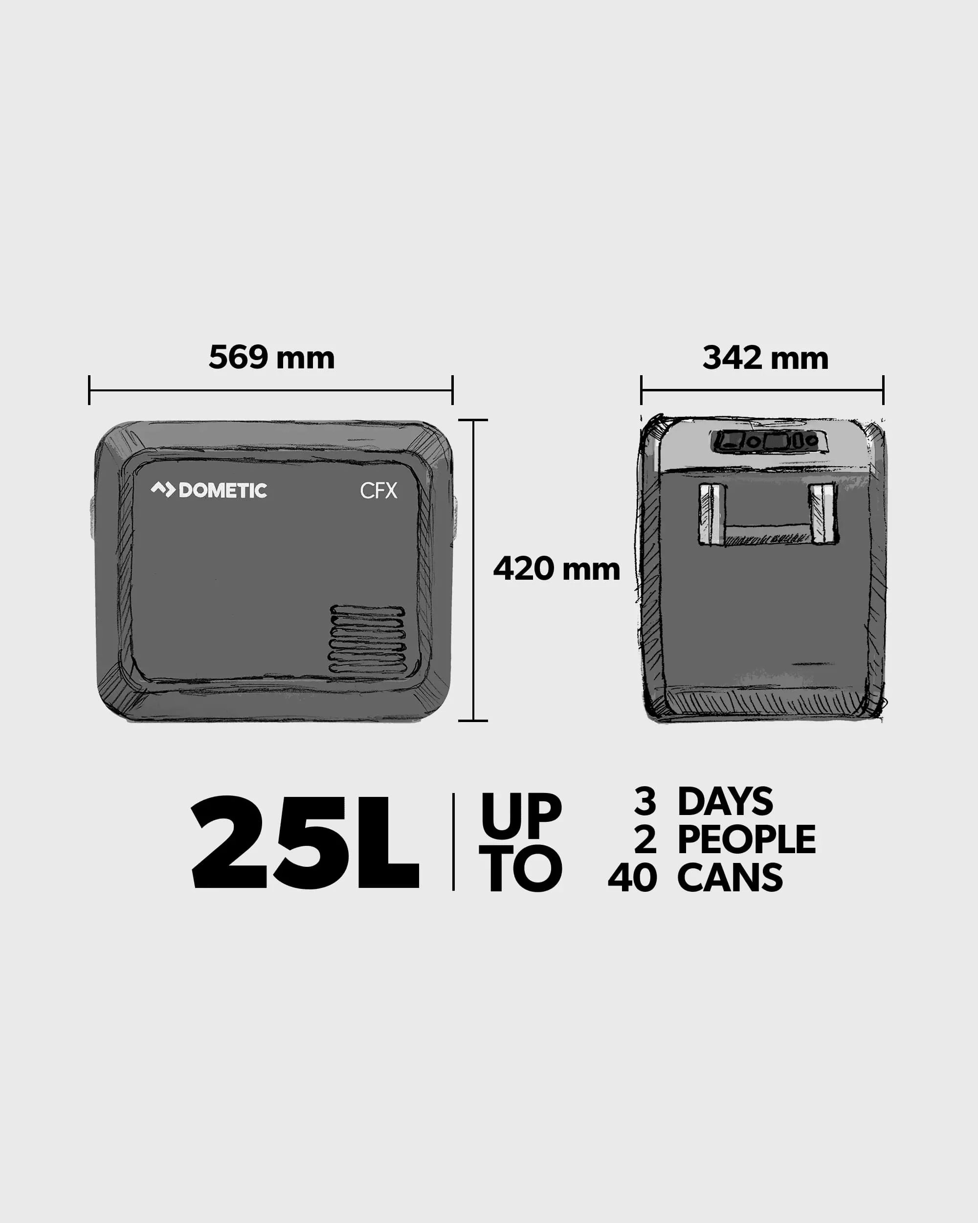 Dometic CFX3 25 - Slate/Mist - Image 3