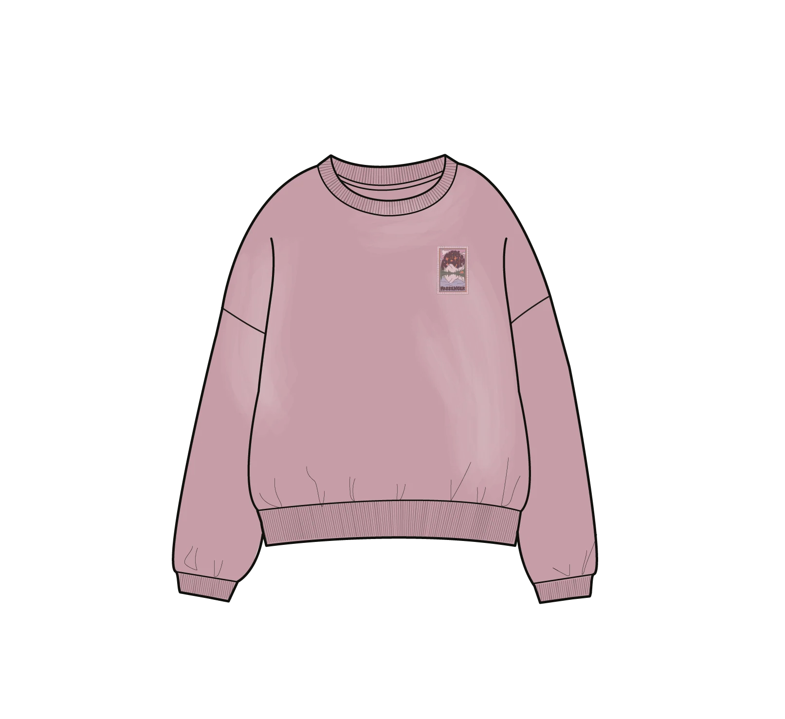 Downtime Heavyweight Sweatshirt - Pink Haze - Image 6