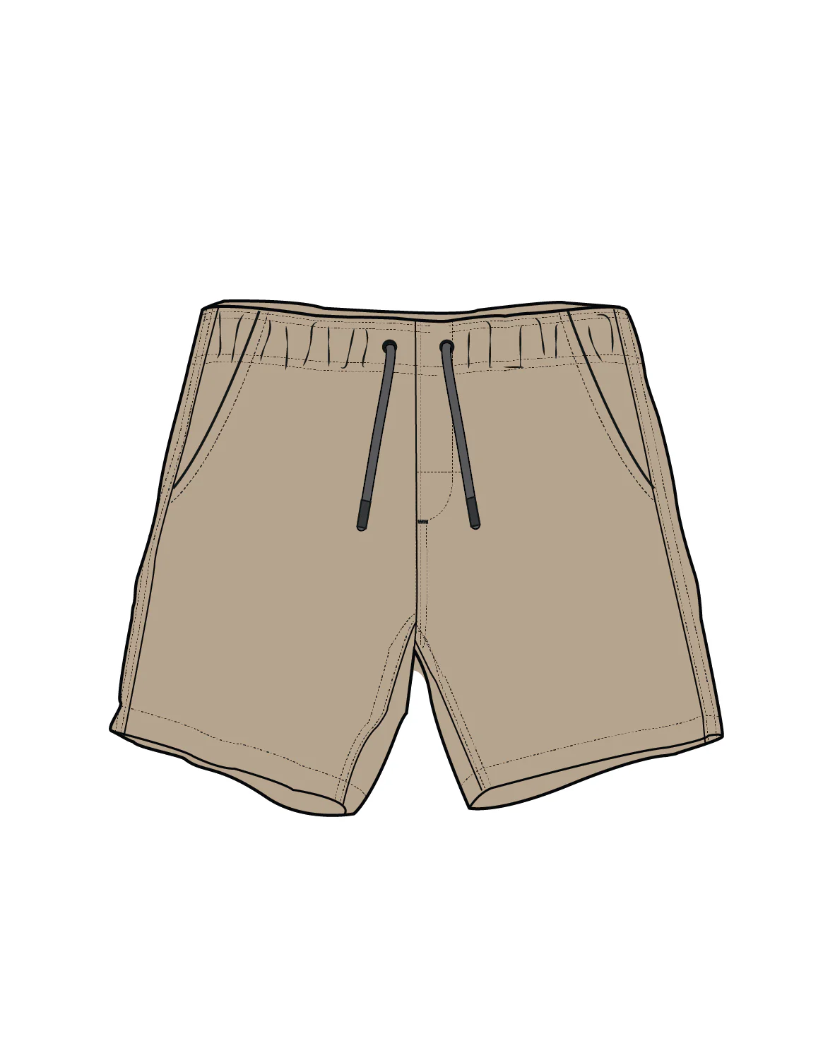 Drifter Cotton Linen Blend Short - Stone - Image 10