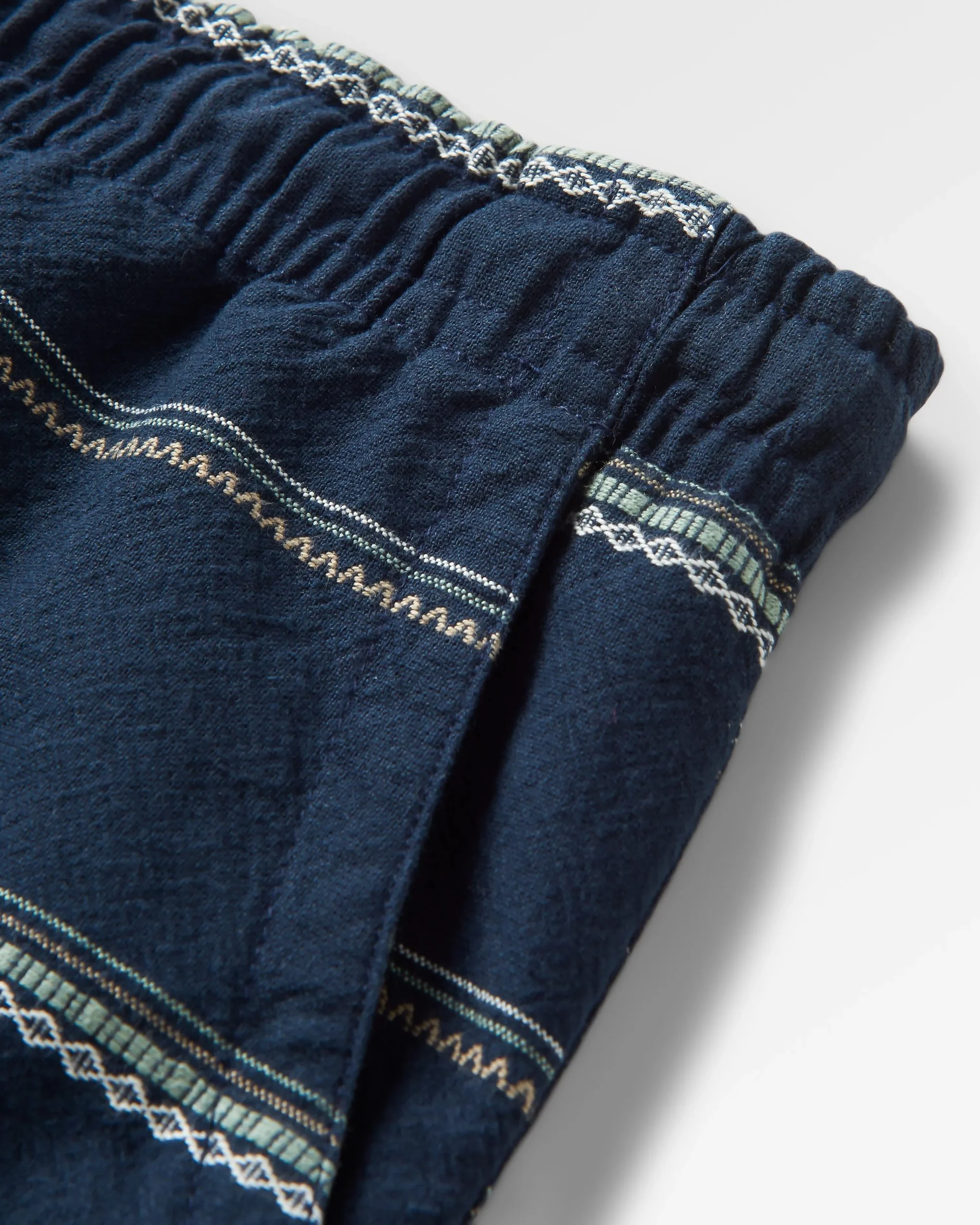 Drifter Organic Cotton Jacquard Short - Deep Navy Jacquard Stripe - Image 5