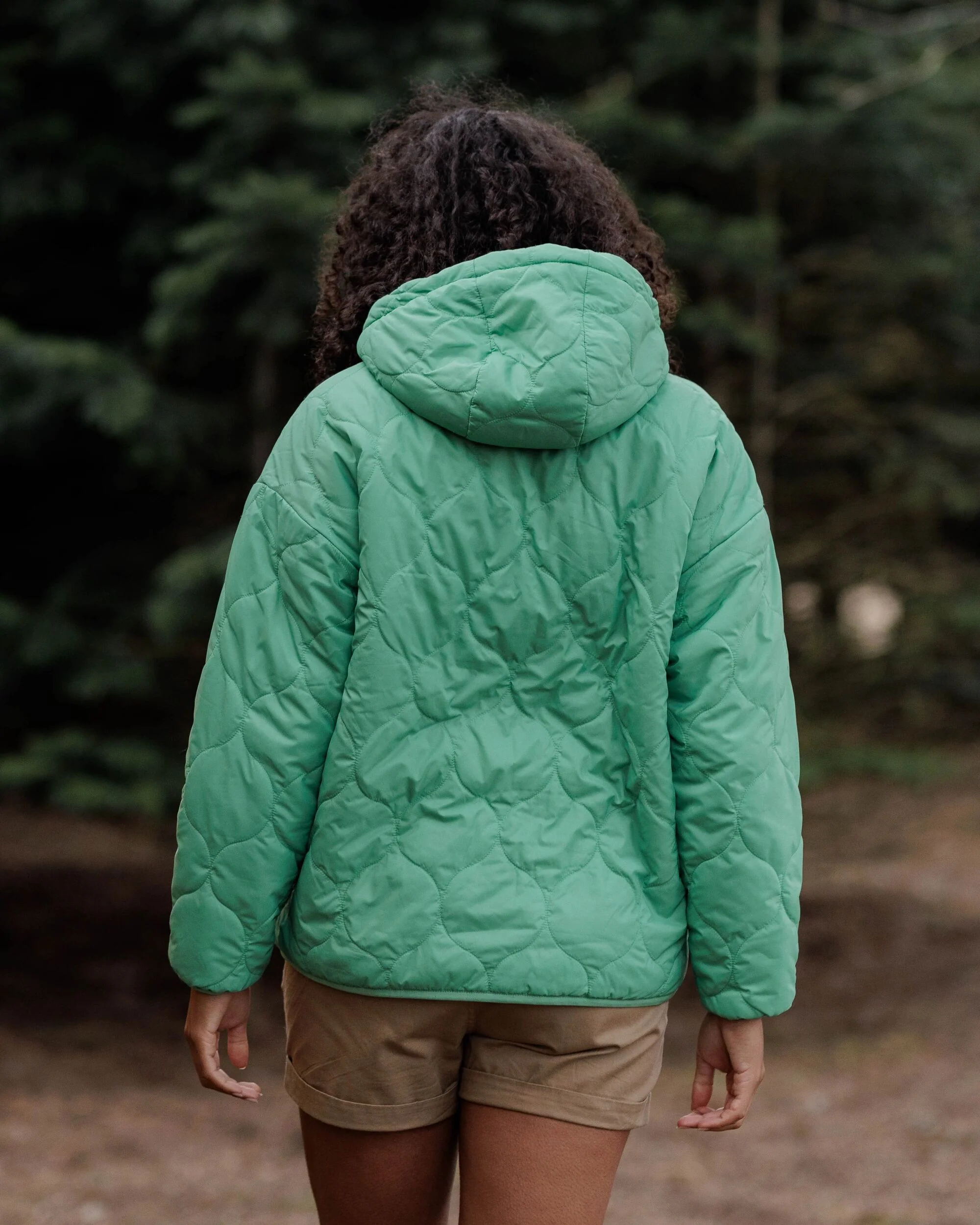 Earthy Sherpa Lined Insulated Jacket - Green Spruce - Image 4