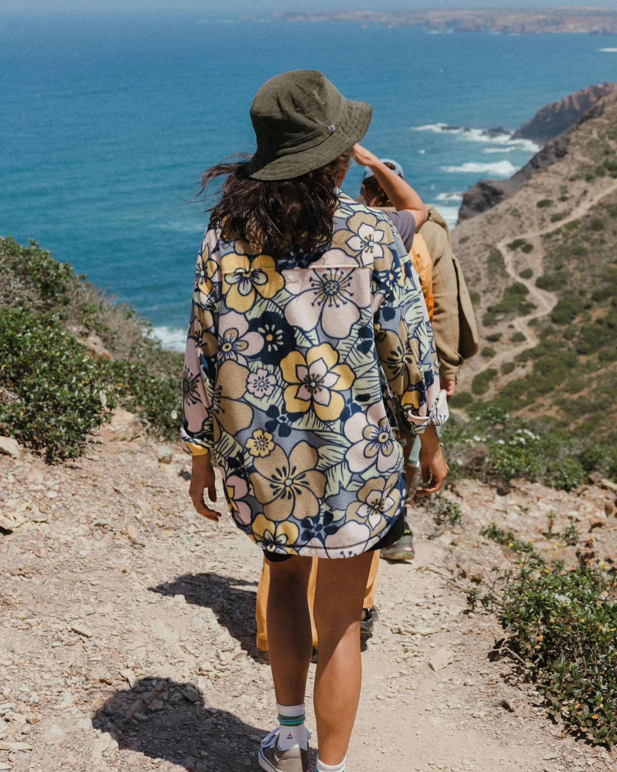 East Polar Fleece Shirt - Vintage Floral Sunlight - Image 4