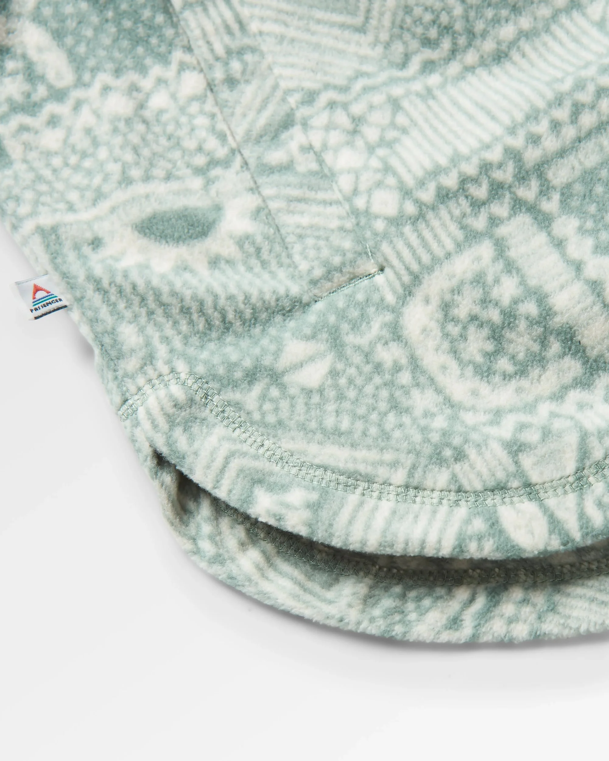 East Polar Fleece Shirt - Vintage Patchwork Pistachio - Image 9