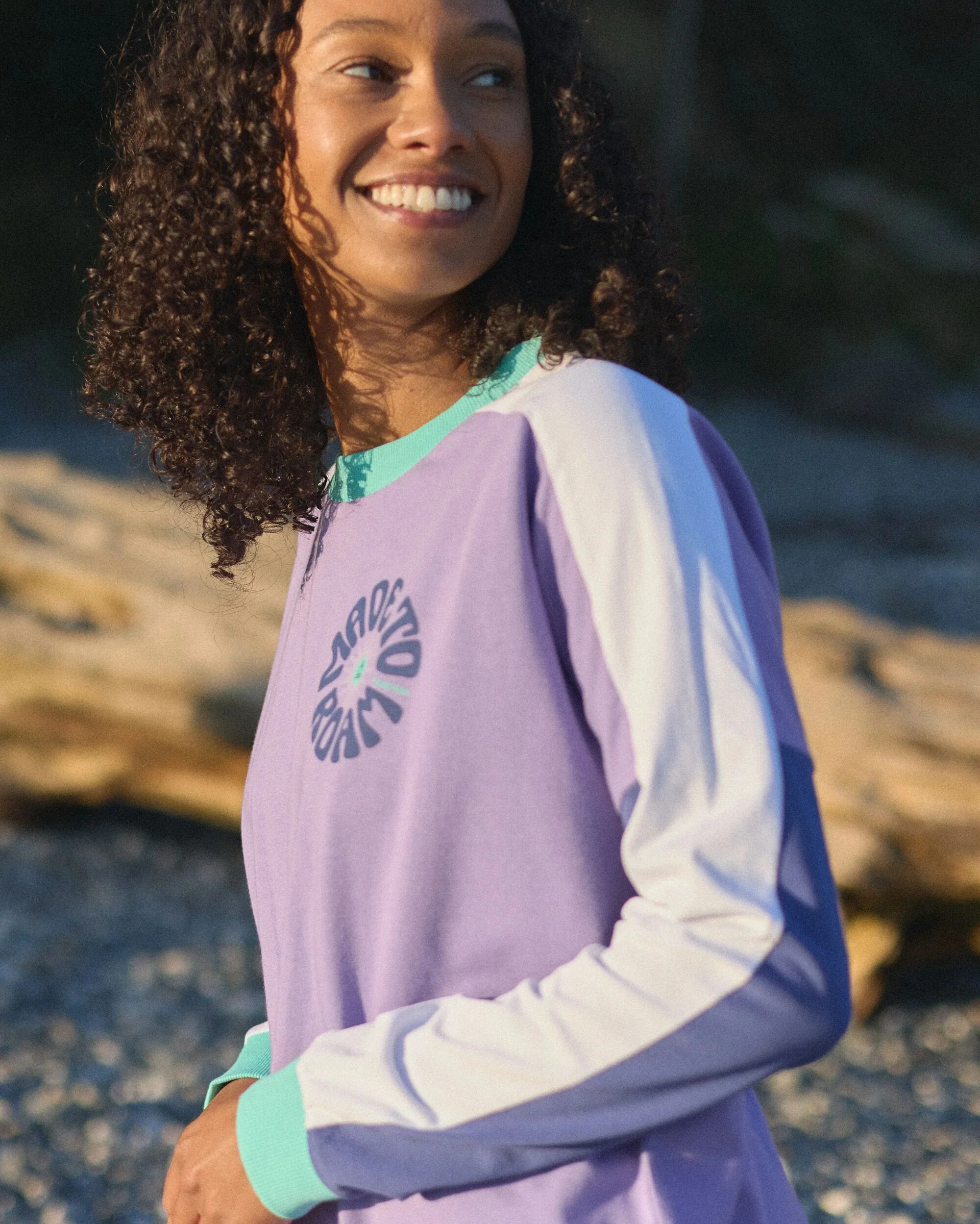 Easy Days Organic Cotton LS T-Shirt - Retro Purple - Image 3