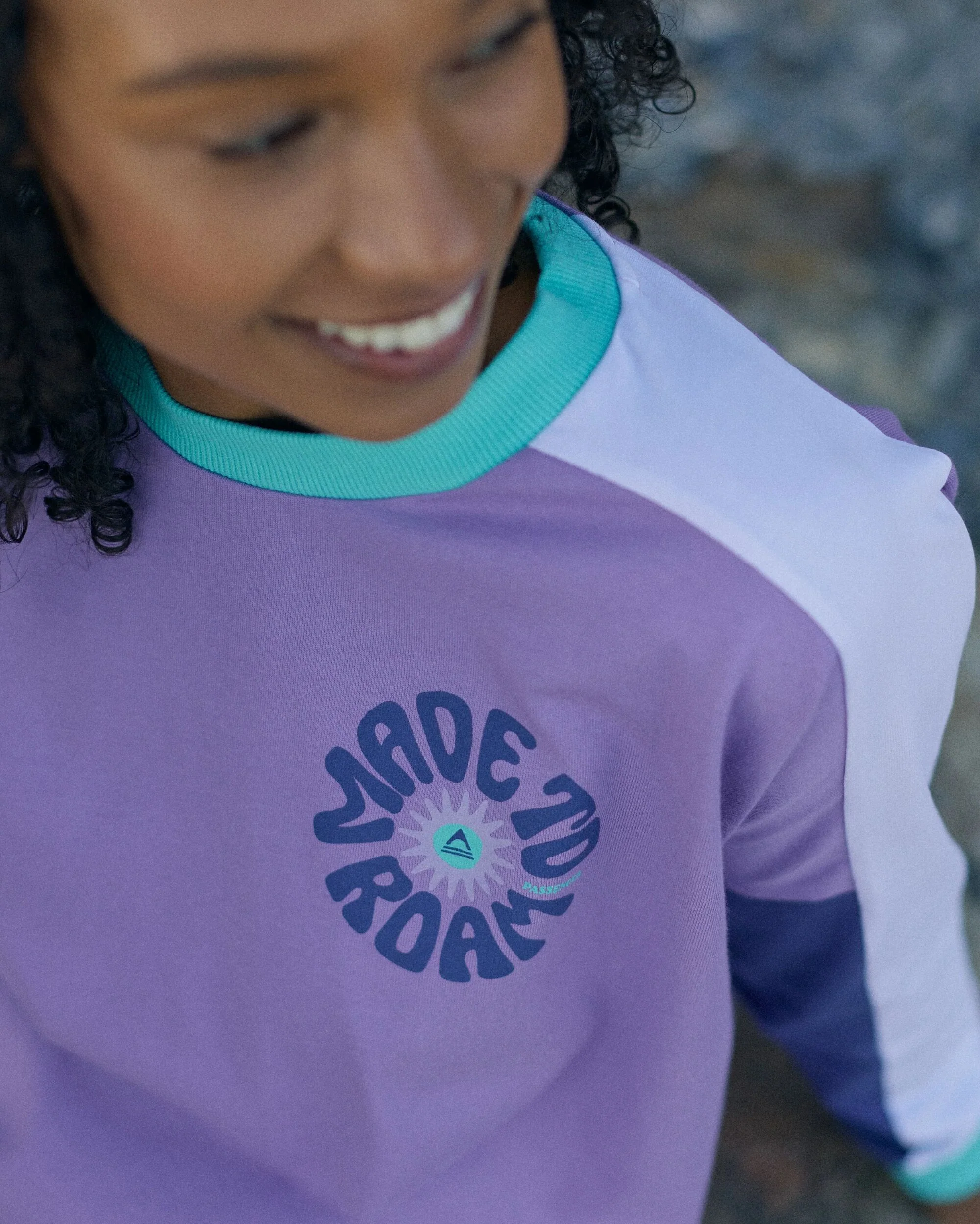 Easy Days Organic Cotton LS T-Shirt - Retro Purple - Image 4