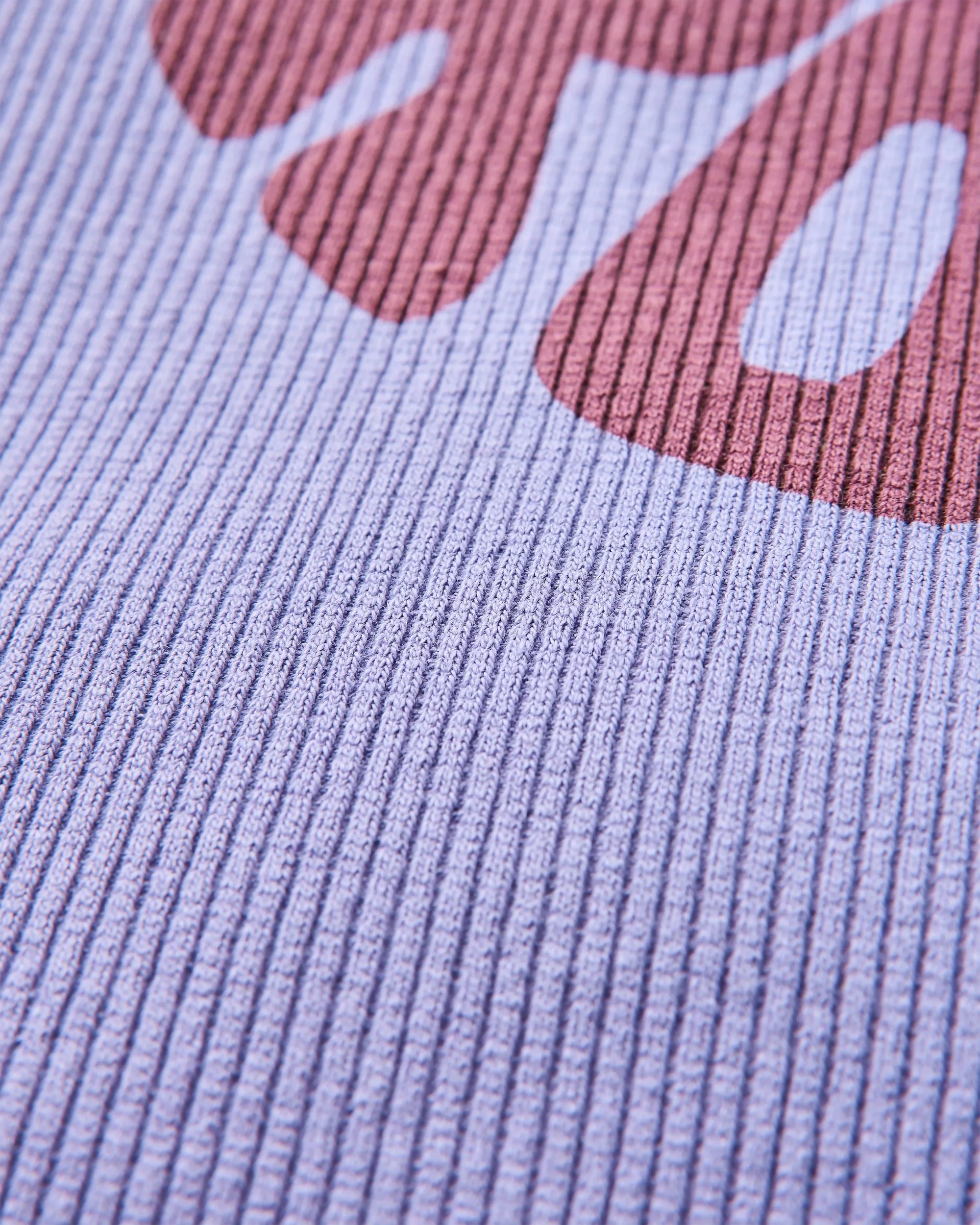 Easy Days Ribbed Graphic Cropped Vest - Retro Purple - Image 7