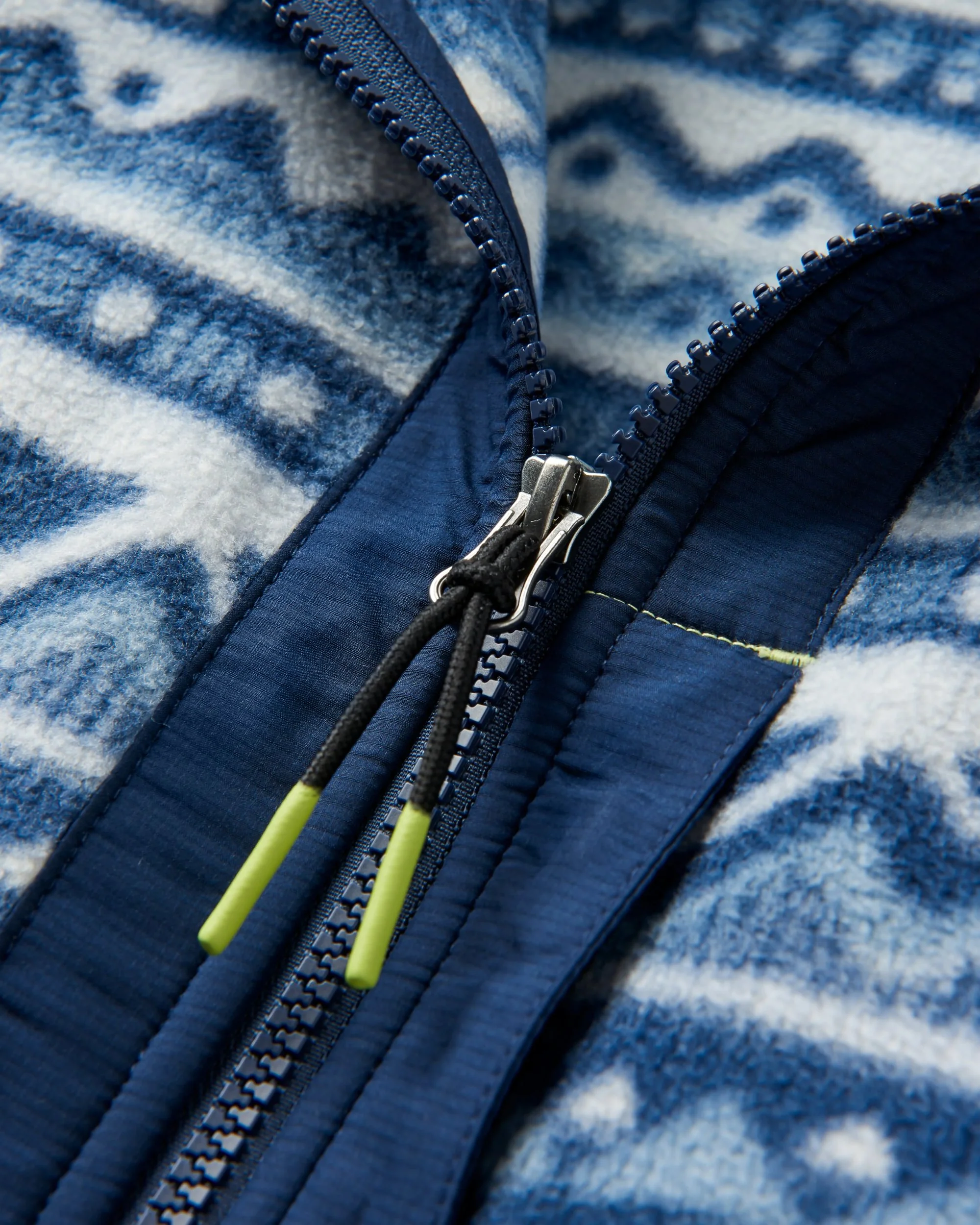Ebb Polar Fleece - Mountain Geo Grey Blue - Image 6