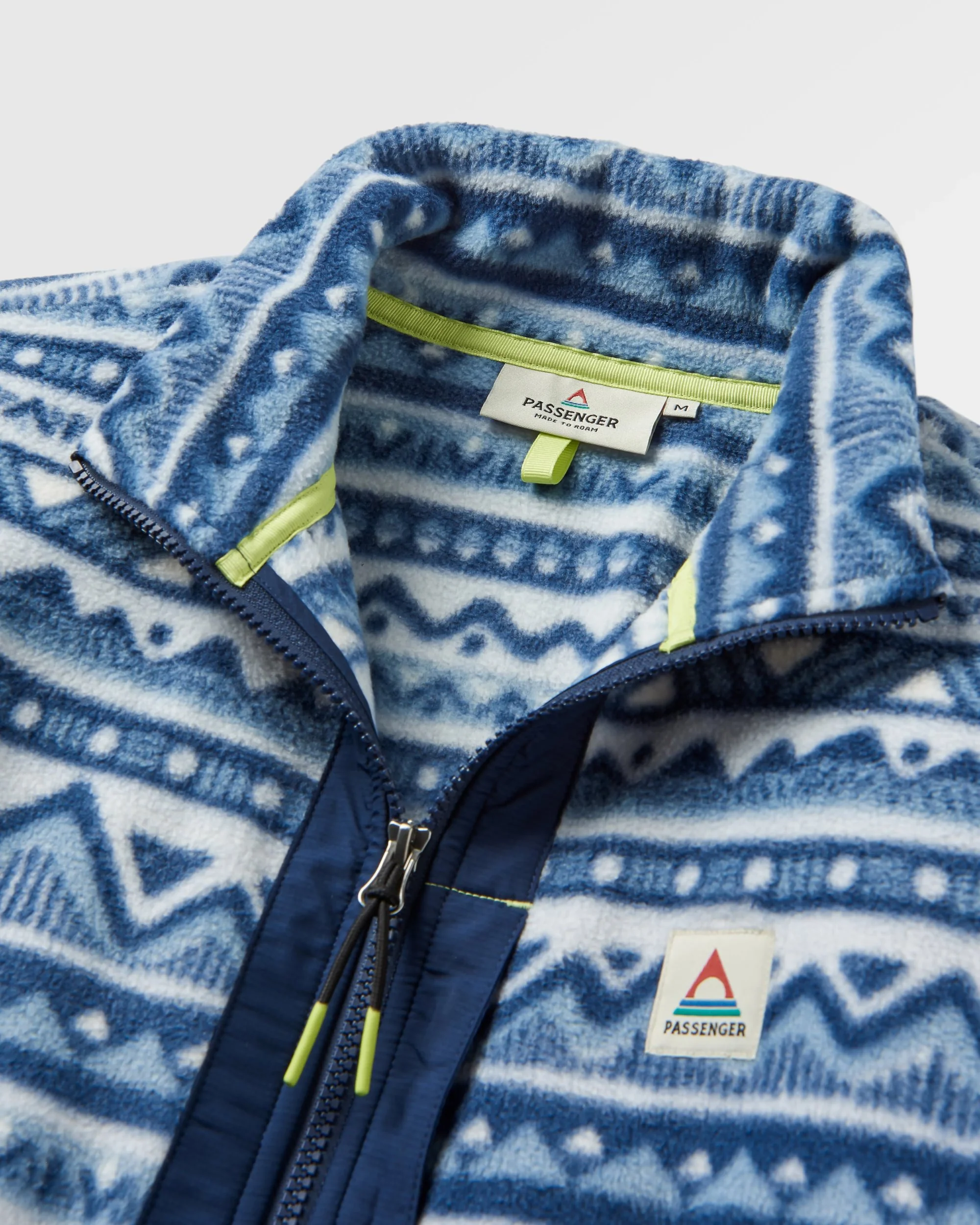 Ebb Polar Fleece - Mountain Geo Grey Blue - Image 8