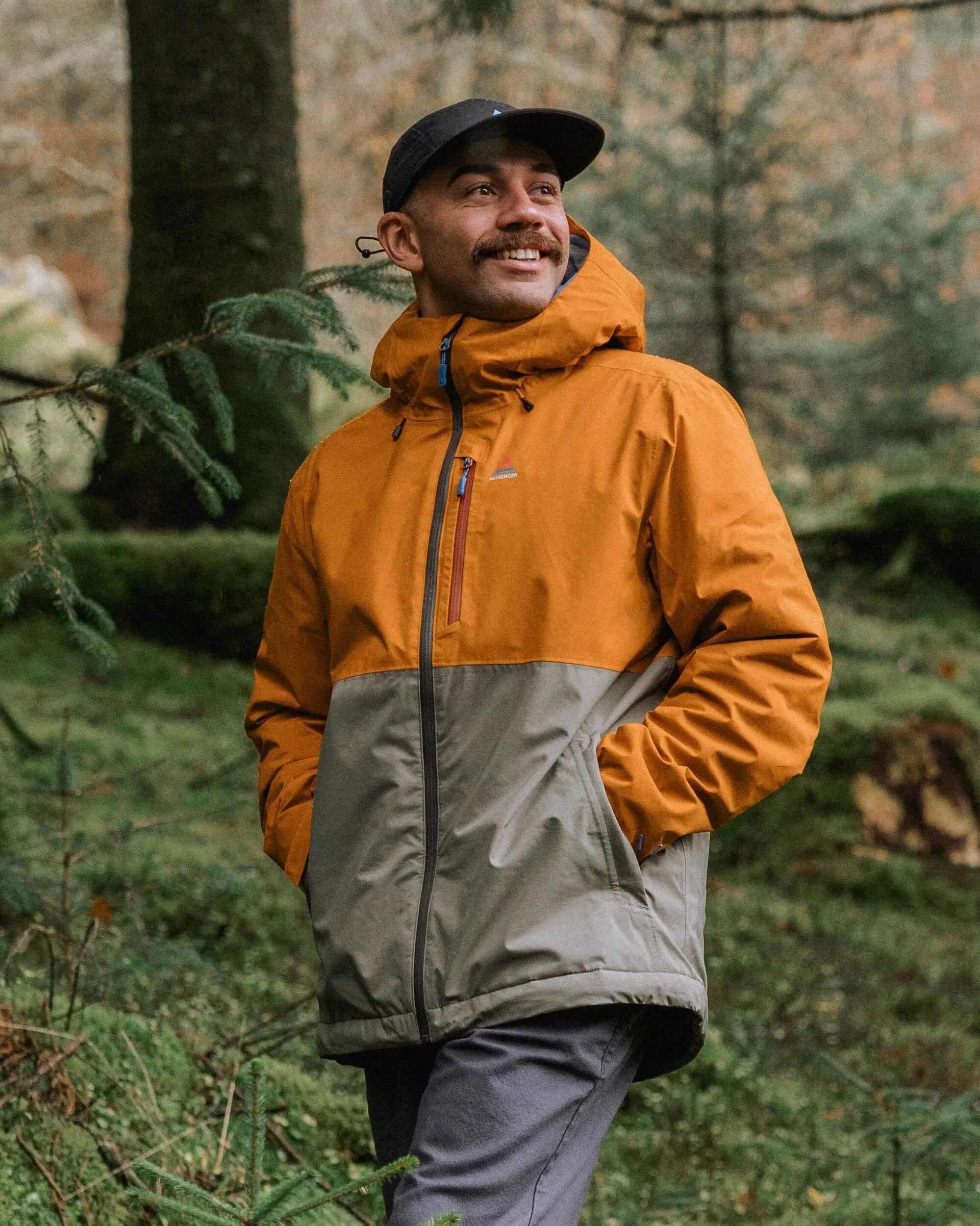 Eclipse Insulated Waterproof Jacket - Retro Orange/Dusty Olive - Image 2