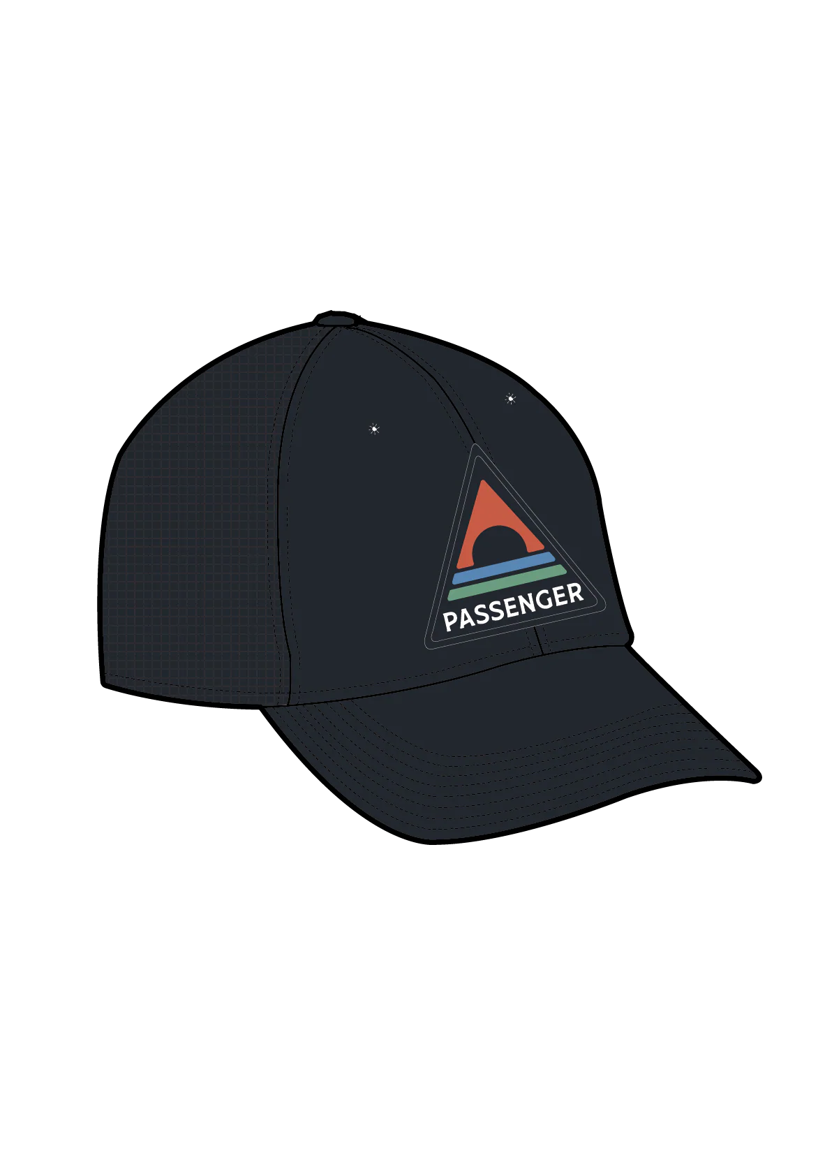 Elements Core Trucker - Triangle Patch - Black - Image 5