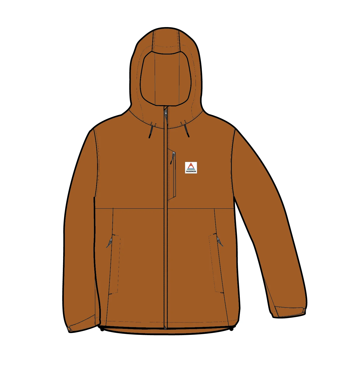 Elevate Insulated Waterproof Jacket - Retro Orange - Image 10