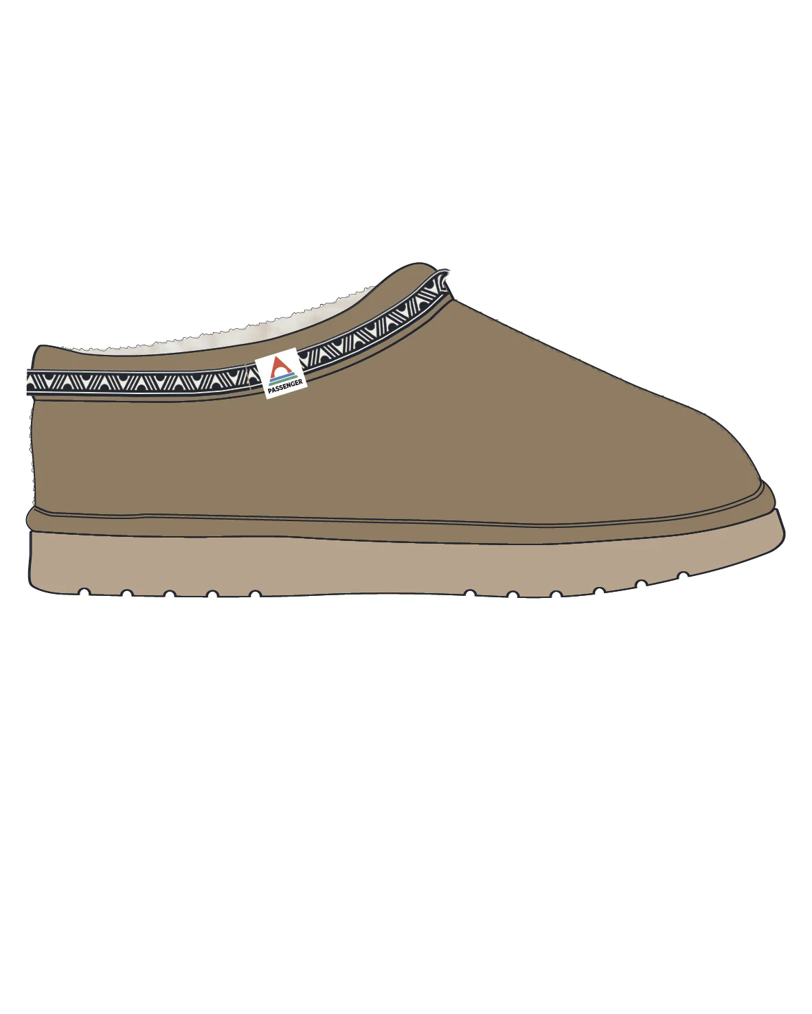 Ember Sherpa Fleece Slipper - Biscuit - Image 6