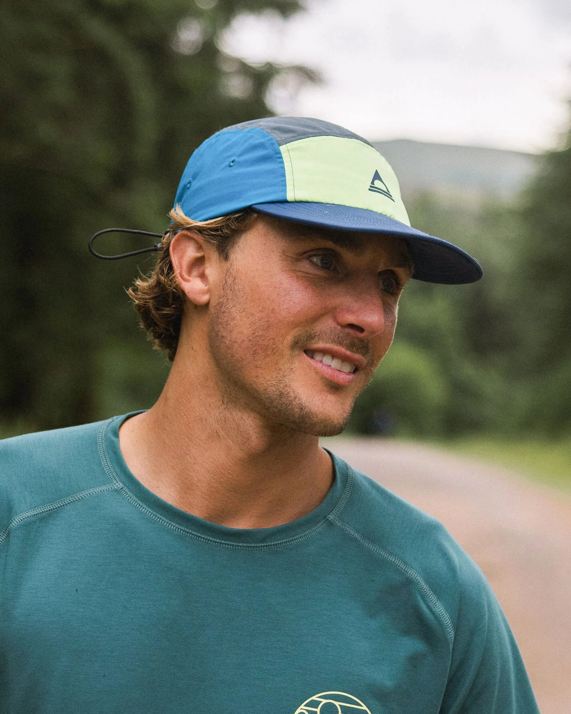 Emerge 5 Panel Trail Cap - Bluejay Multi - Image 3