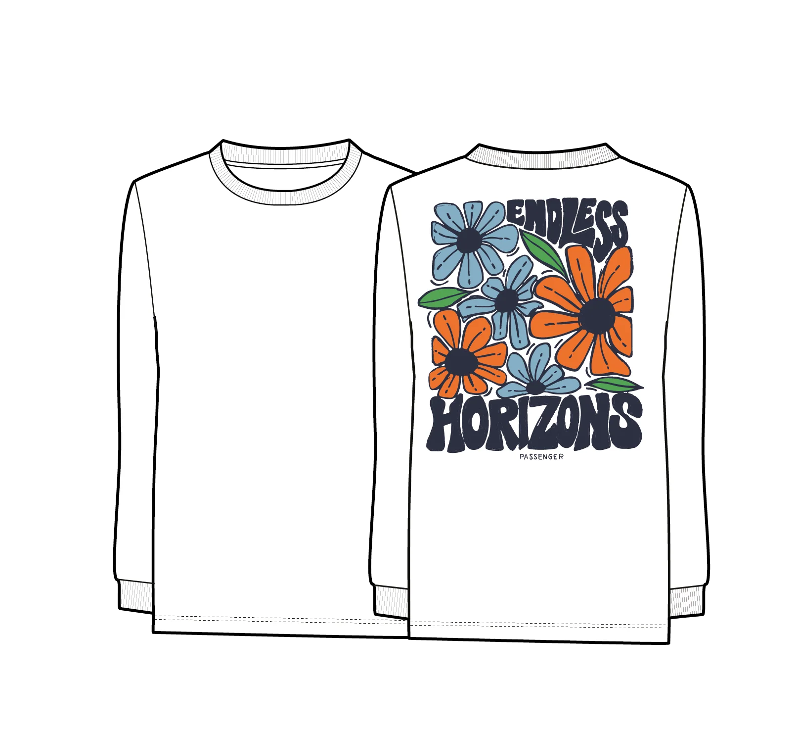 Endless Horizons LS T-Shirt - White - Image 7