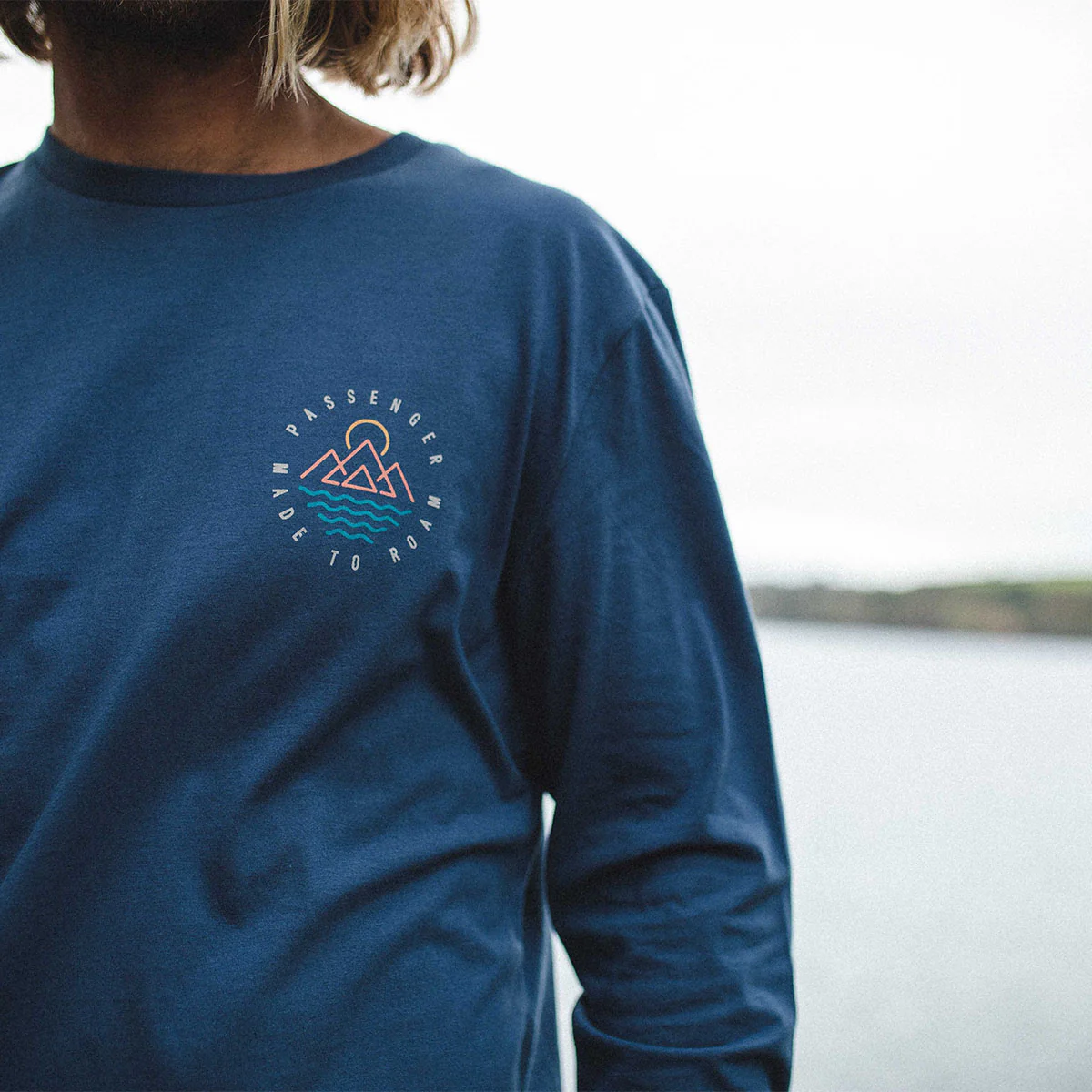Escapism LS T-Shirt - Dark Denim - Image 5