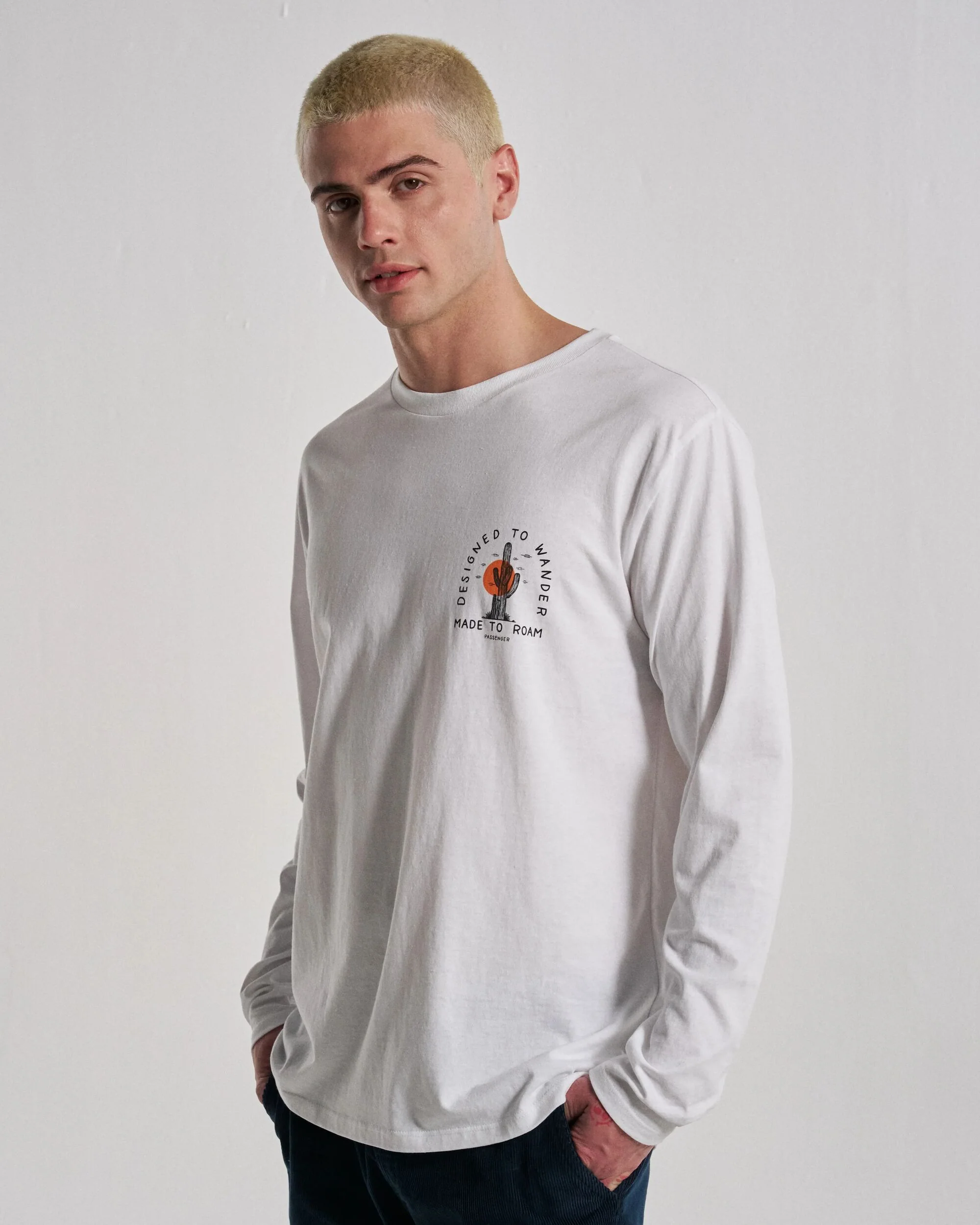 Explore LS T-Shirt - White - Image 3