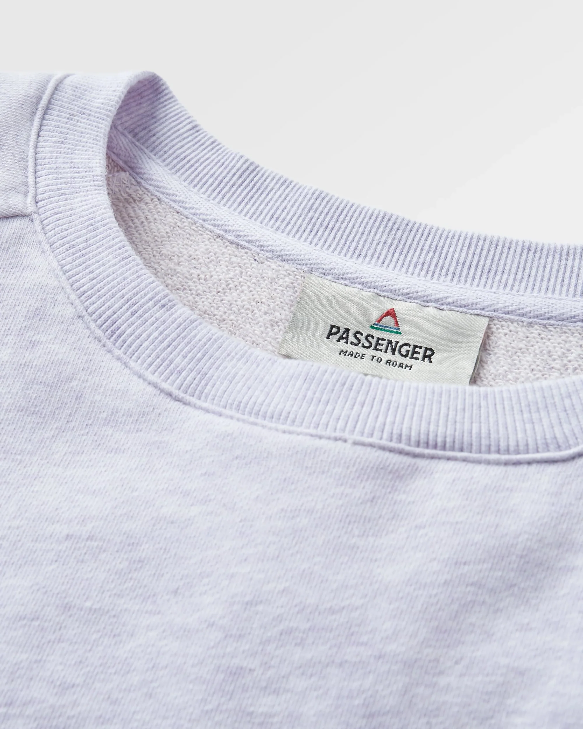 Fade Organic Cotton Sweatshirt - Lilac Mist Marl - Image 2