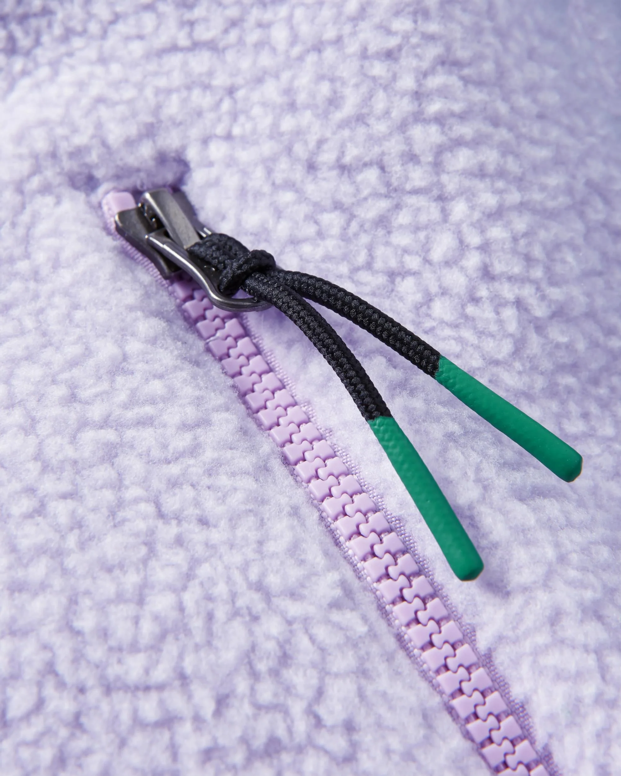 Fairbanks Full Zip Sherpa Fleece - Lilac Mist - Image 8