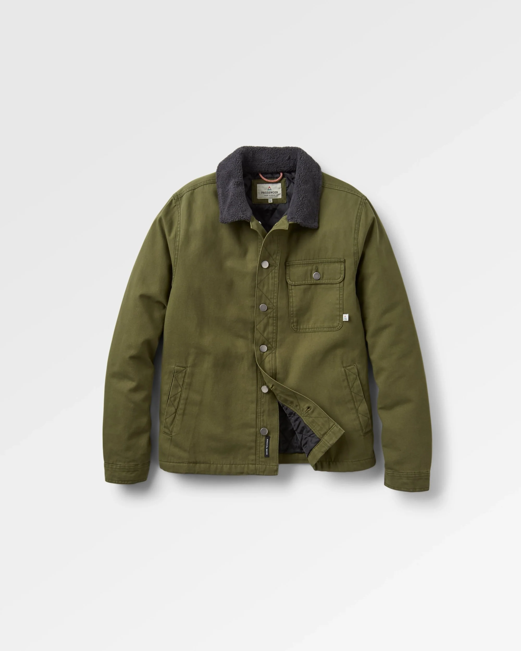 Falcon Organic Cotton Jacket - Khaki - Image 2