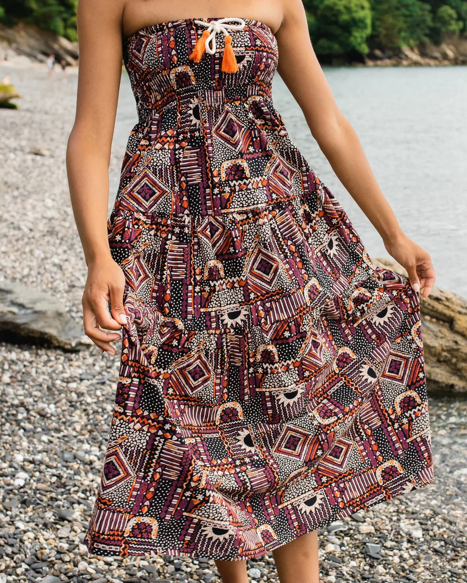 Fareway Maxi Skirt - Vintage Patchwork Black/Multi - Image 7