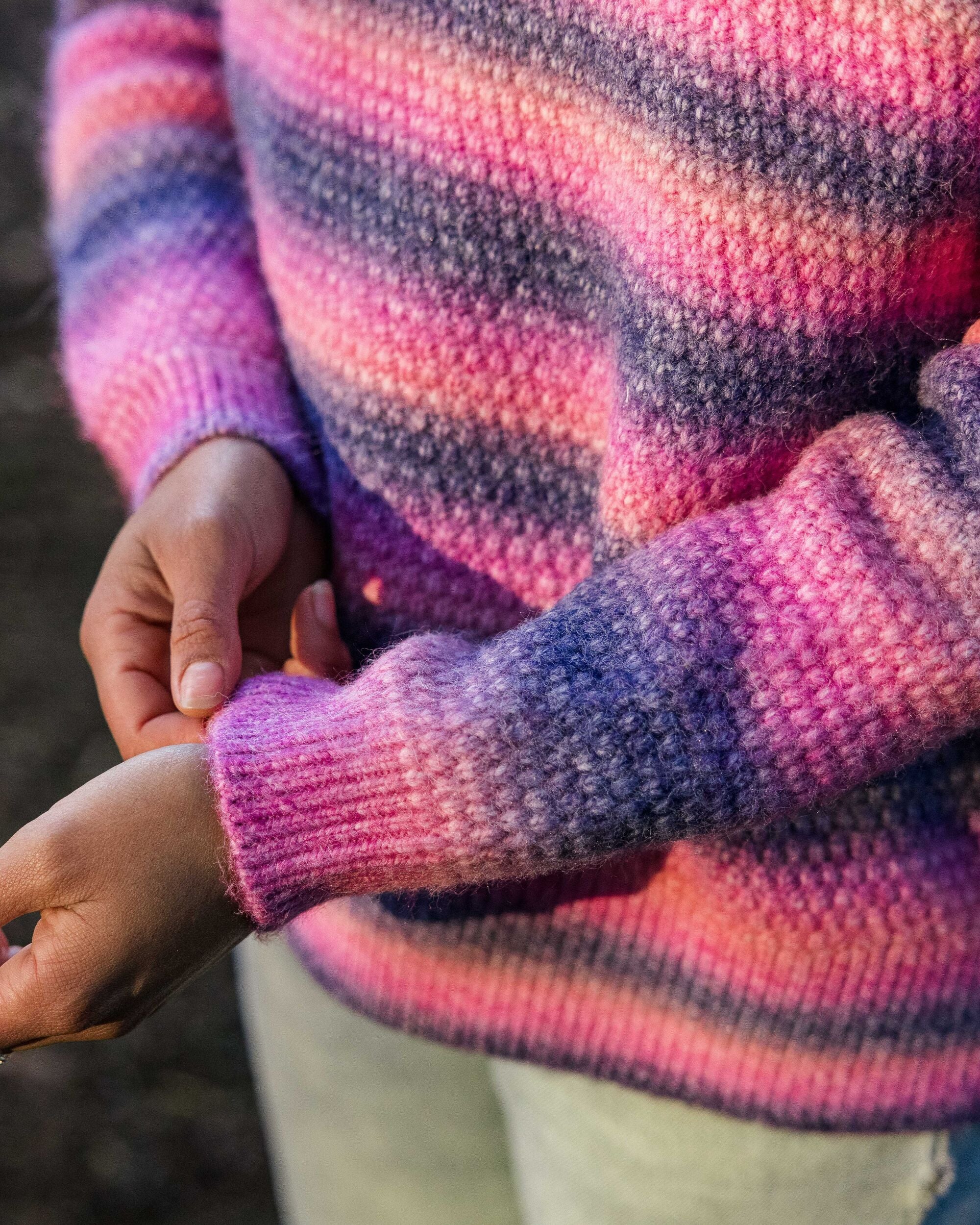 Fika Knitted Jumper - Crushed Berry Dip - Image 3