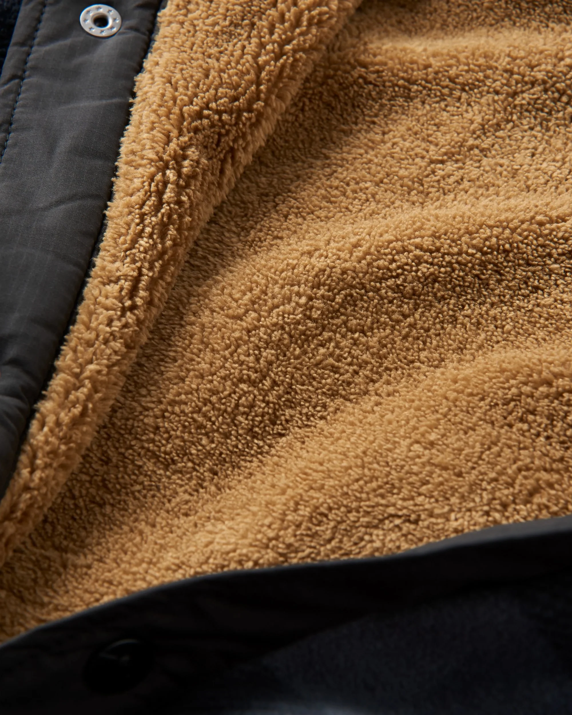 Firelight Sherpa Lined Overshirt - Storm Grey Buffalo - Image 8