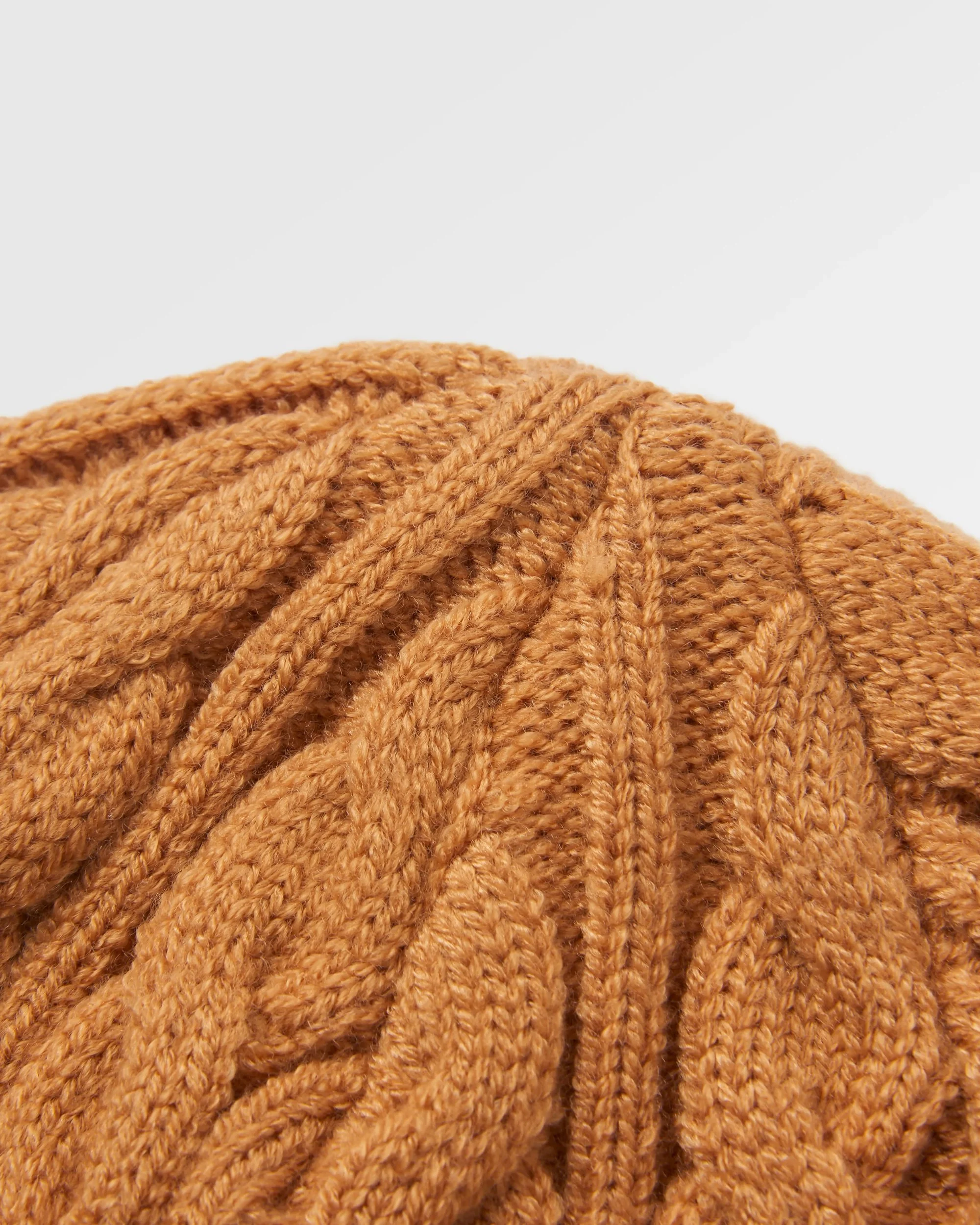 Fireside Cable Knit Beanie - Spruce Yellow - Image 3