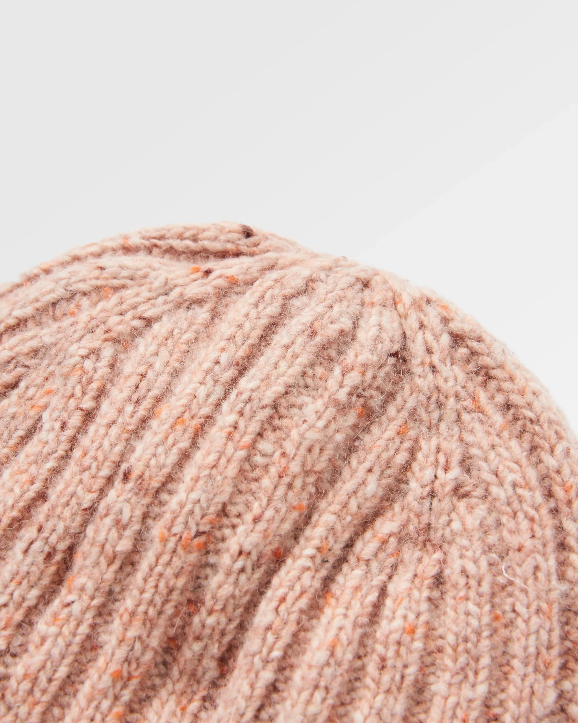 Fisherman Merino Wool Beanie - Blush - Image 6